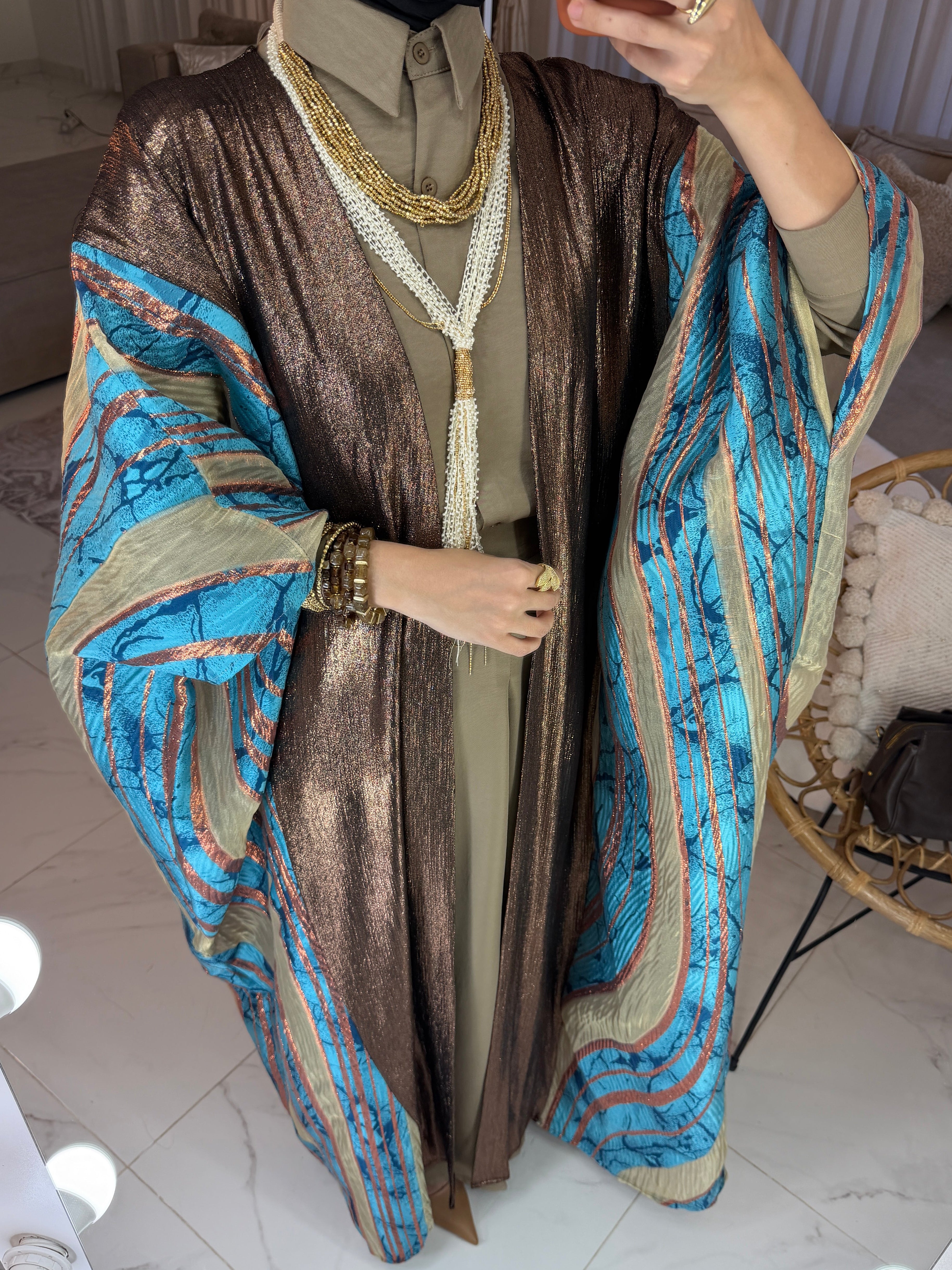 Abaya galaxy jacquard