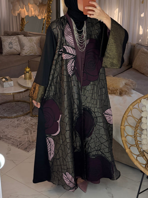 Abaya broderie florale