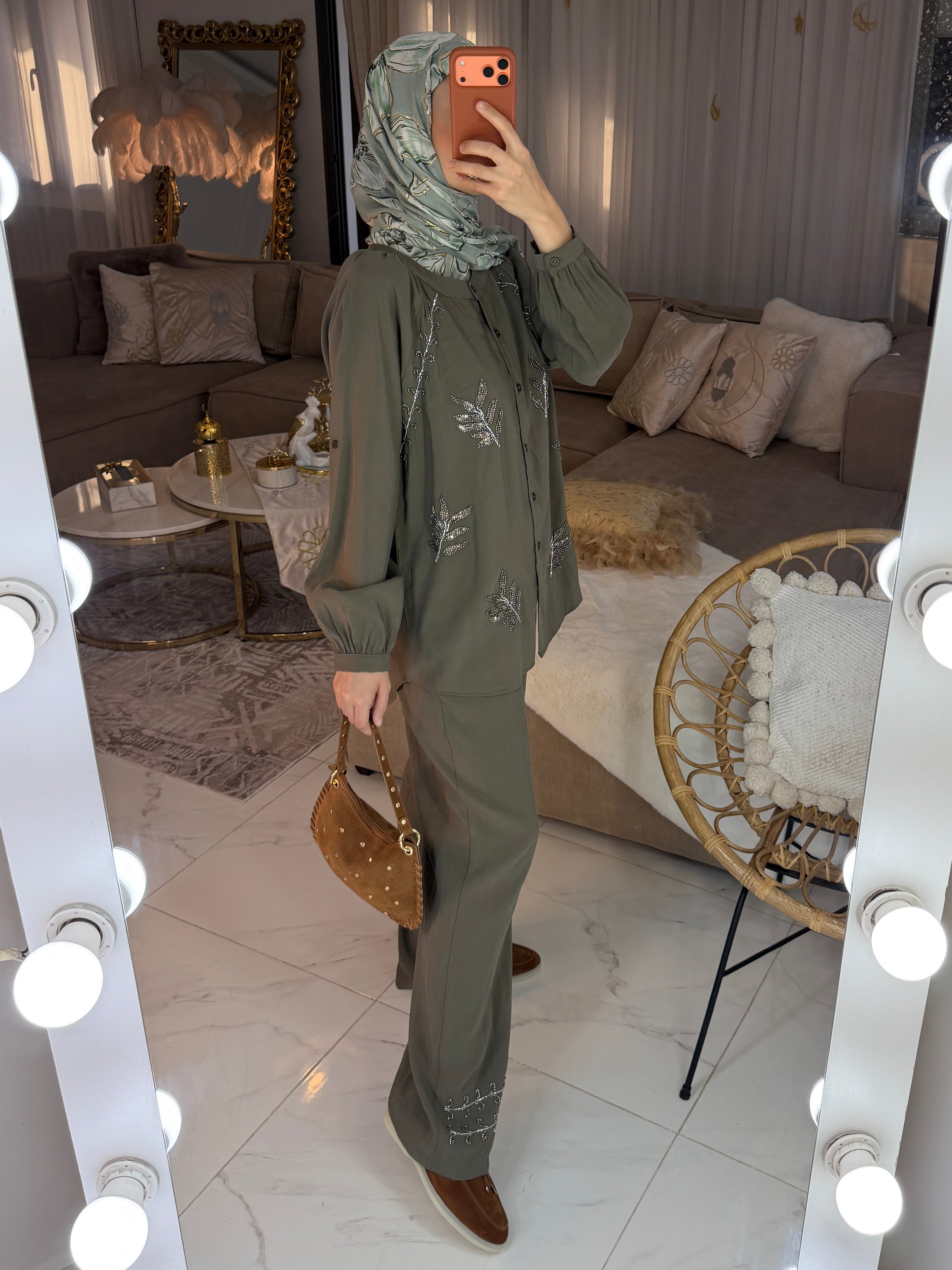 Ensemble perlé premium 90% rayonne