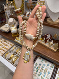 Collier doublé Poisson Nacré et Perles Naturelles