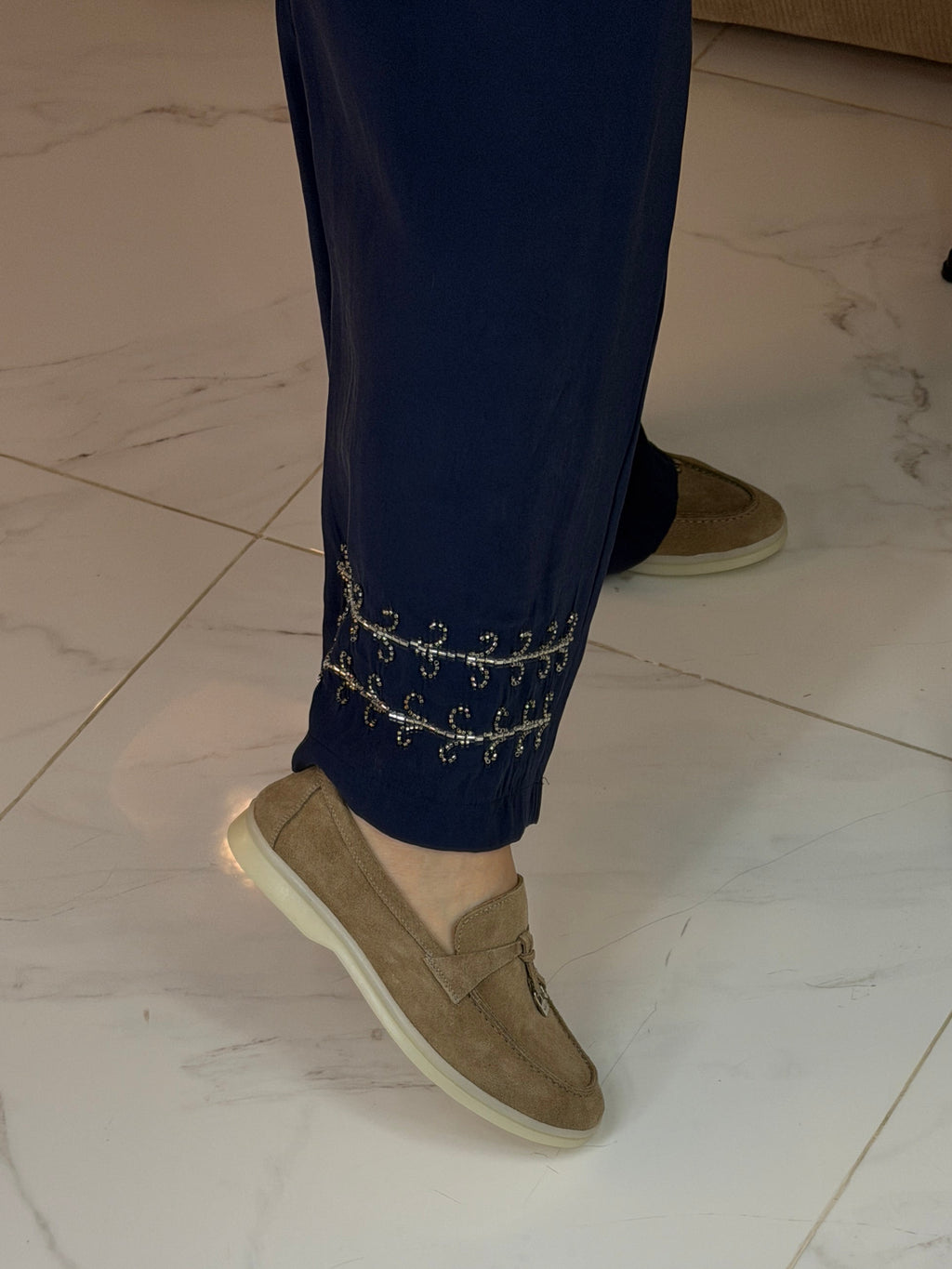 Moccasin en veritable cuir de veau