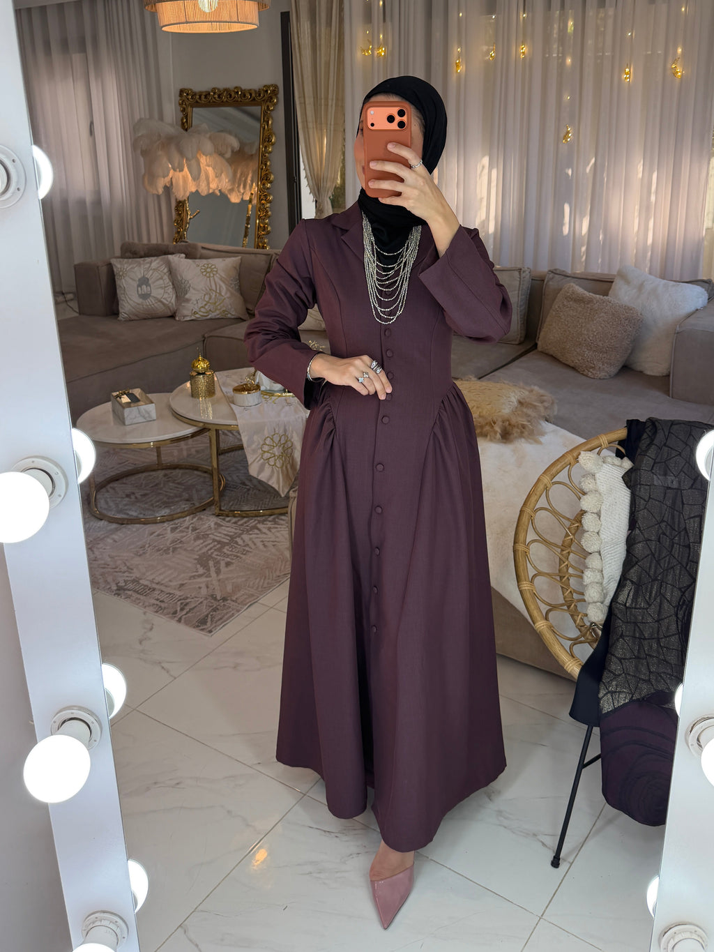 Robe longue victorienne