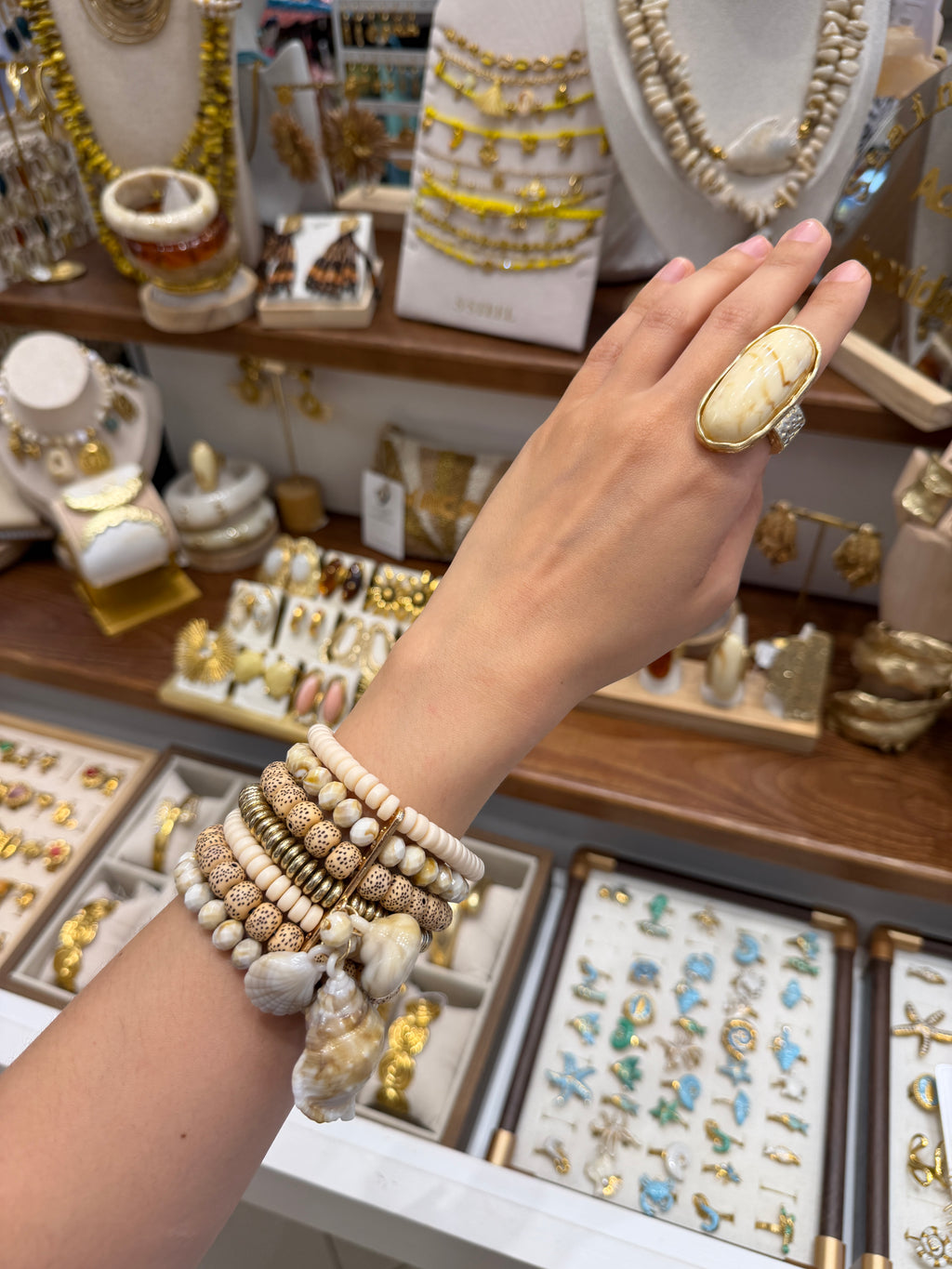 Ensemble Bracelets Coquillages et Perles