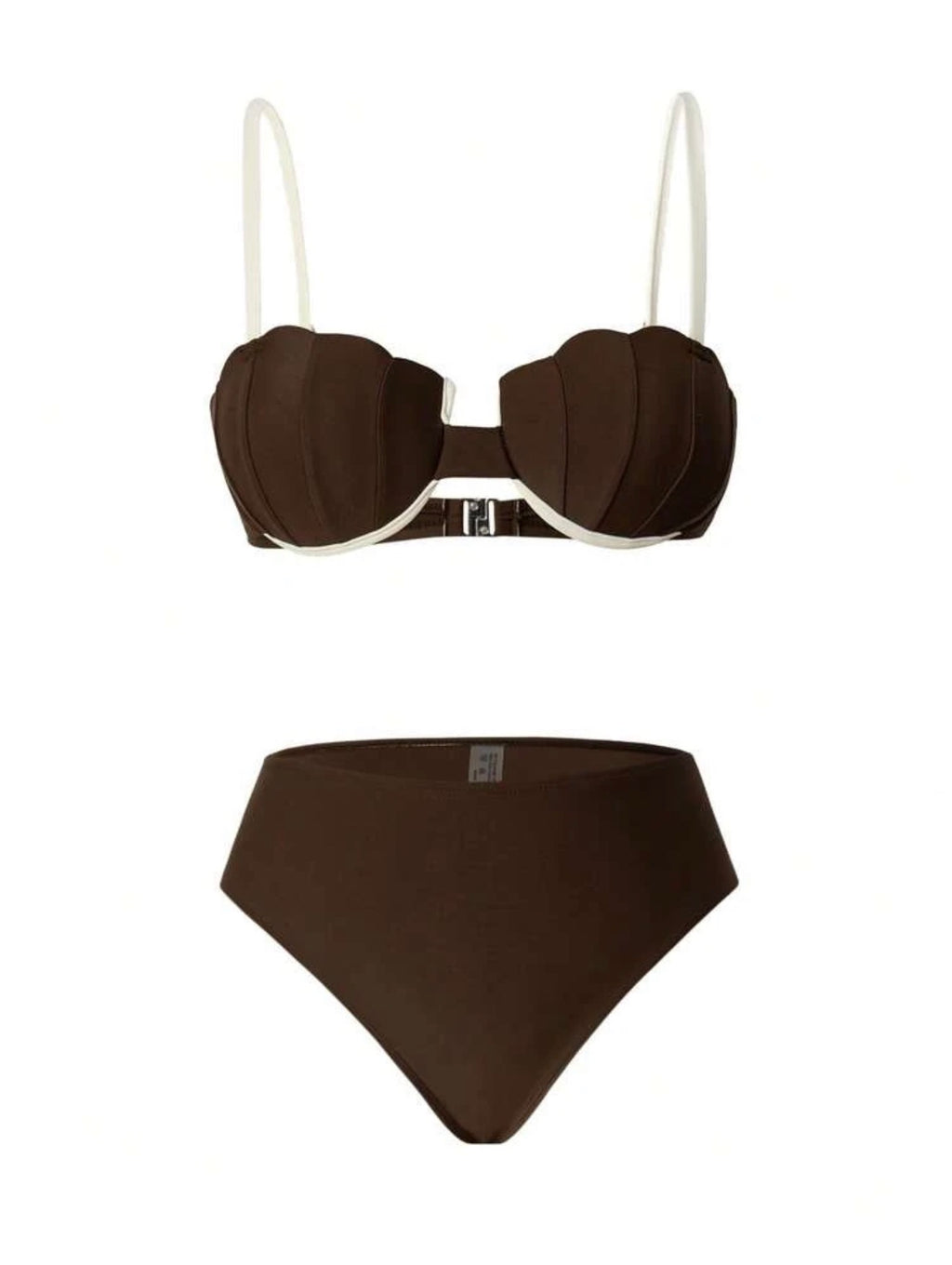 Maillot de Bain Coquille 2 Pièce avec Paréo