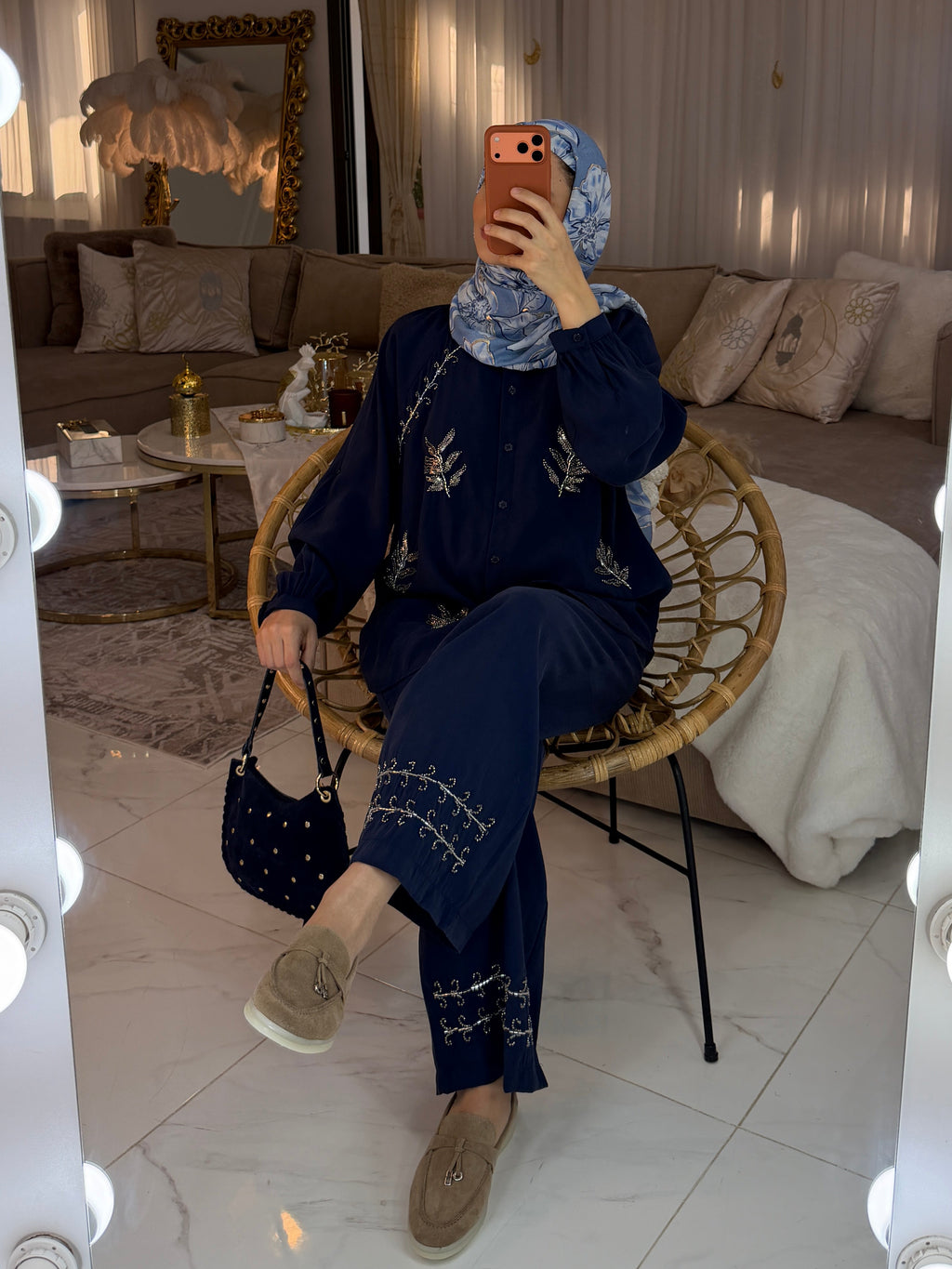 Ensemble perlée premium 90% rayonne