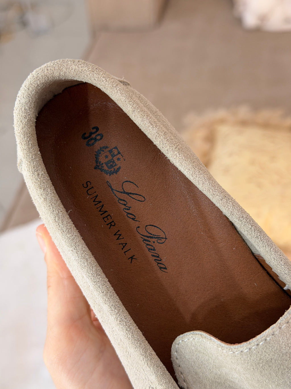 Moccasin en veritable cuir de veau