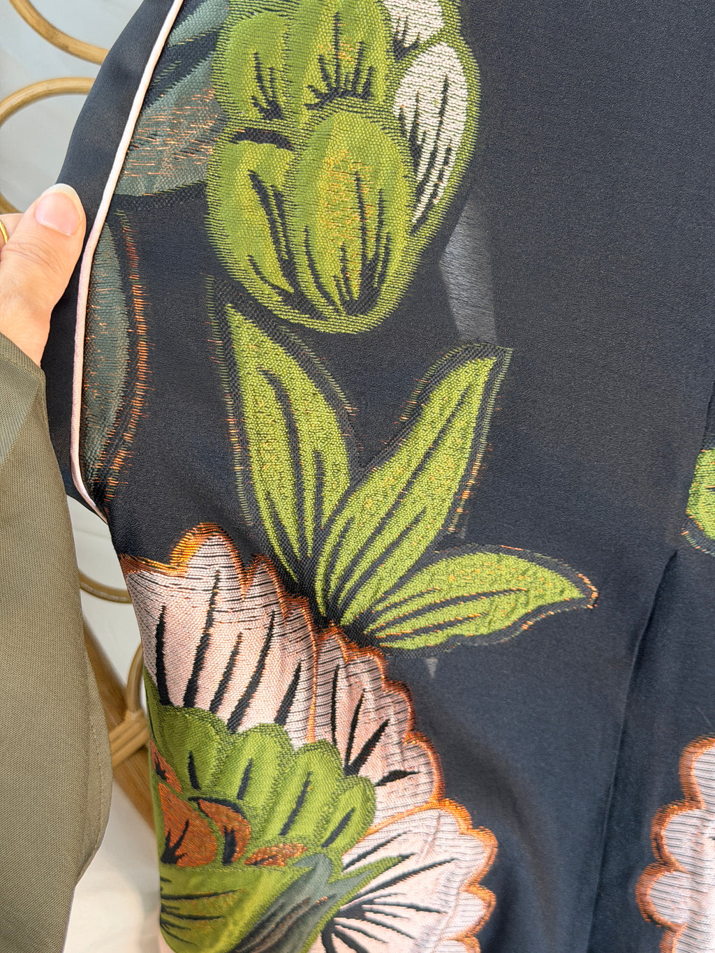 Abaya broderie florale