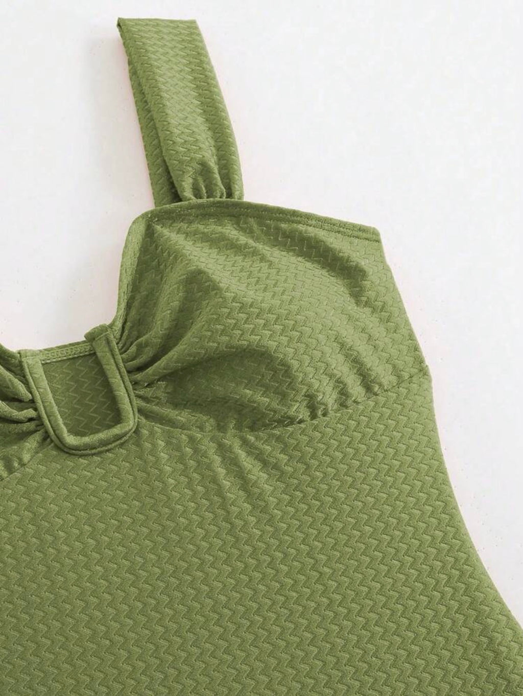 Maillot de bain avec jupe imprimée palmiers