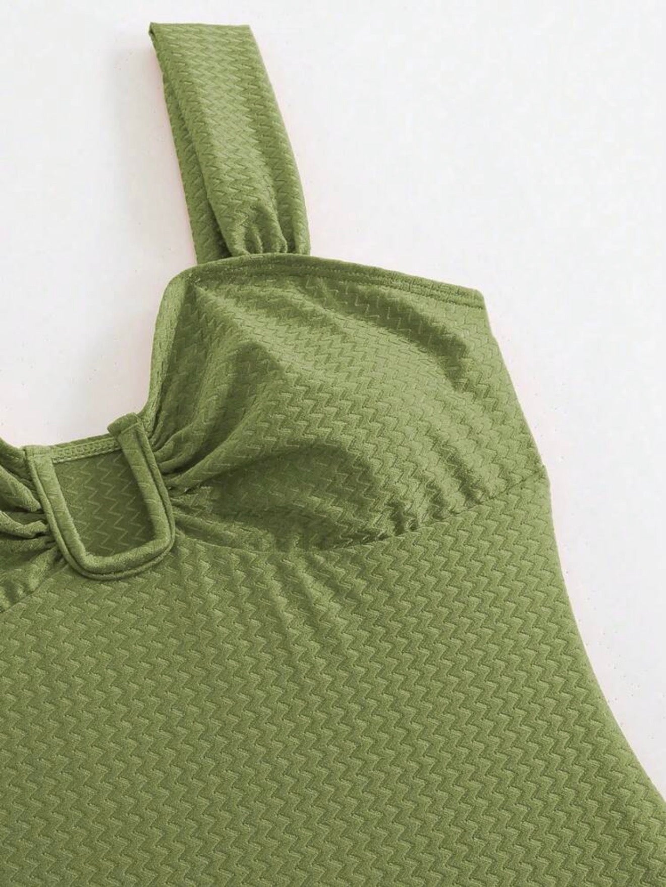 Maillot de bain avec jupe imprimée palmiers
