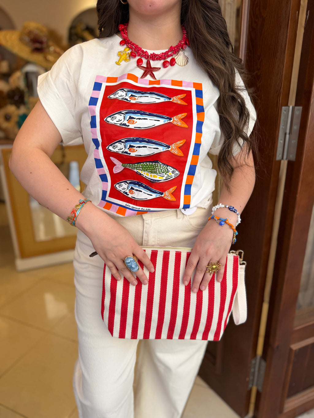 T-shirt Poisson Oversize