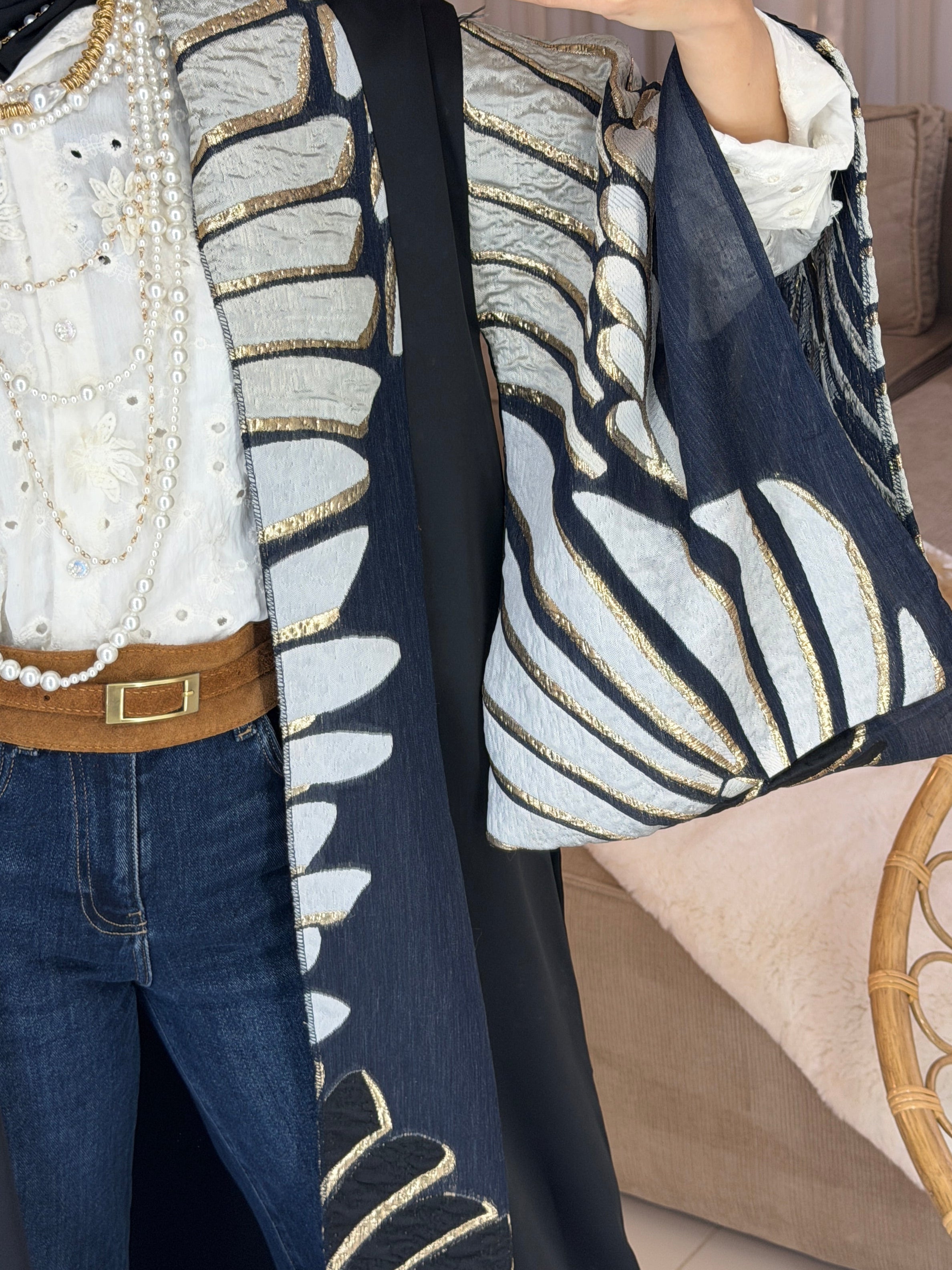 Abaya luxury jacquard