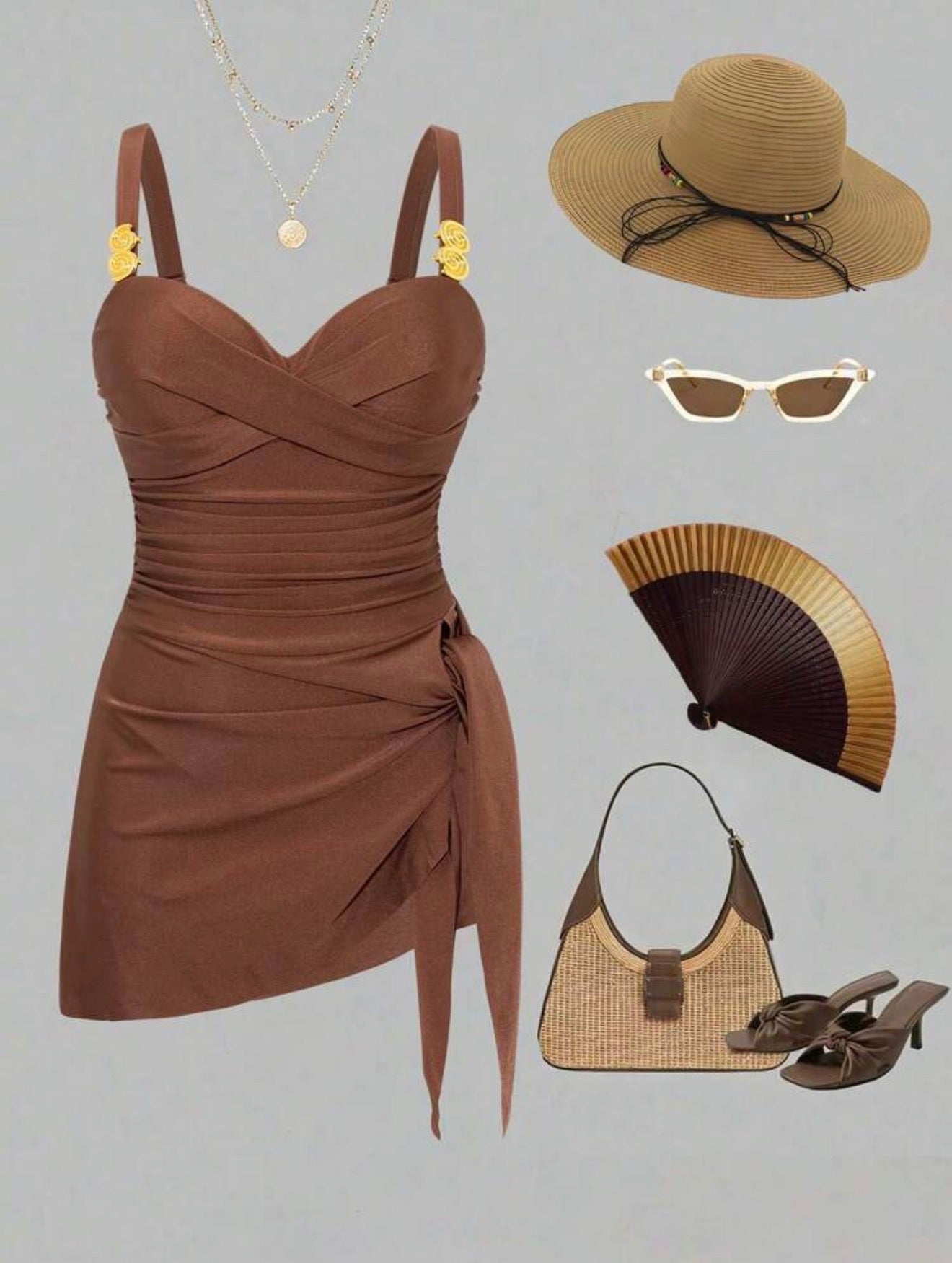 Maillot de Bain Robe Coquille