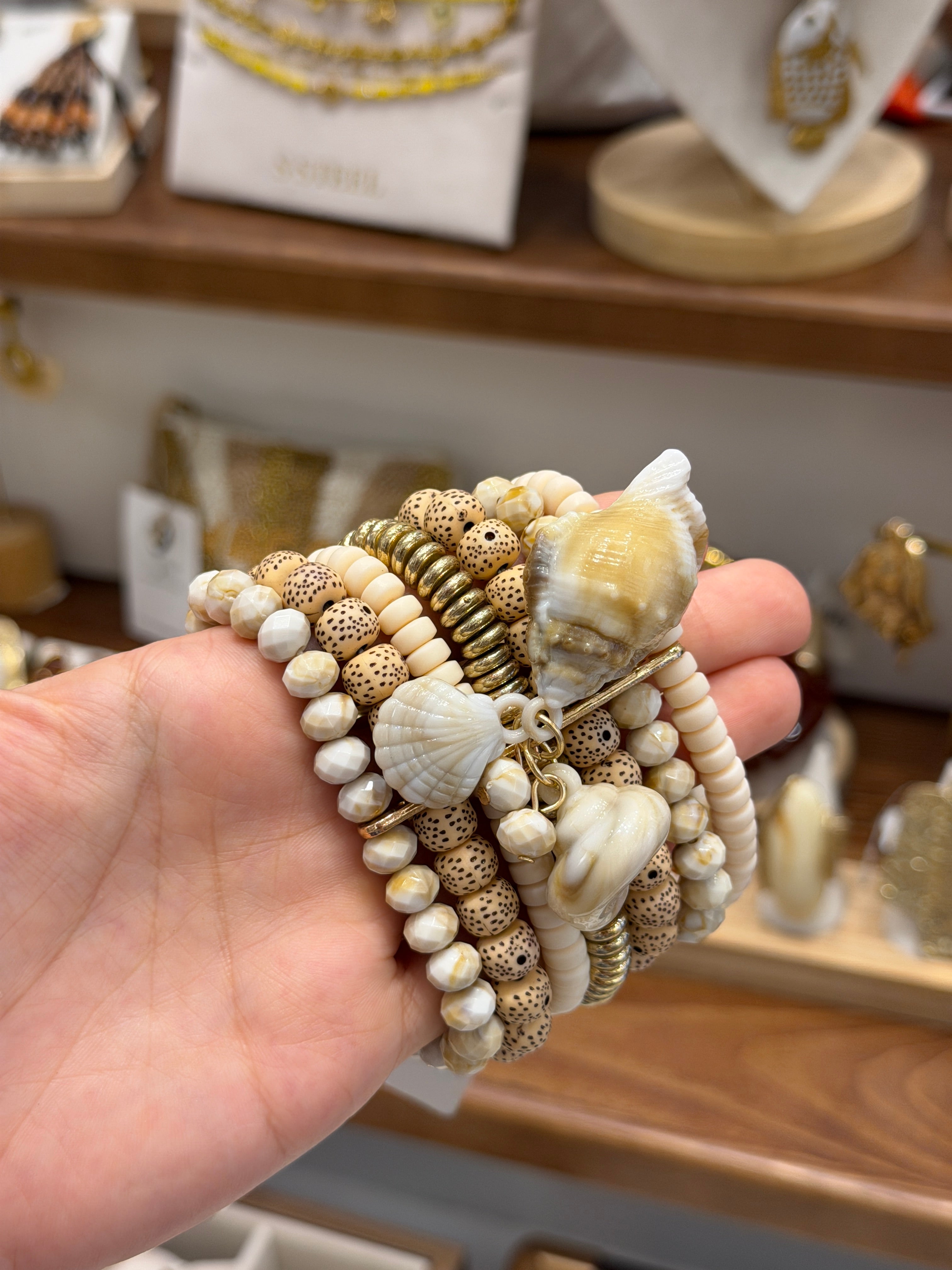 Ensemble Bracelets Coquillages et Perles