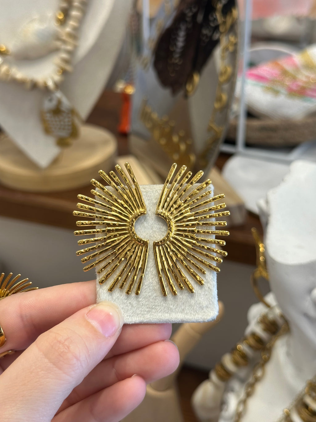 Boucles d’oreilles Déesse Dorée