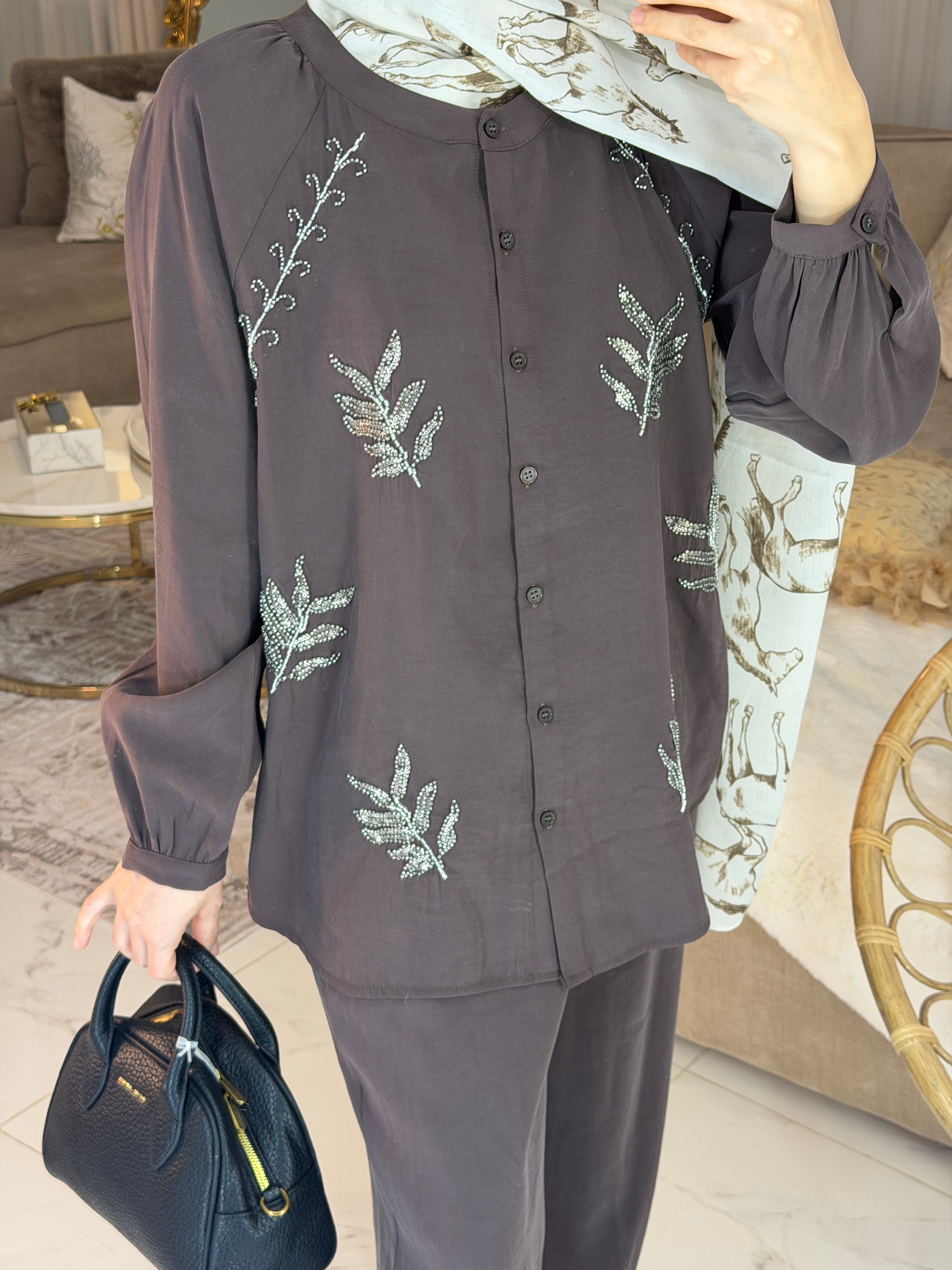 Ensemble perlé premium 90% rayonne