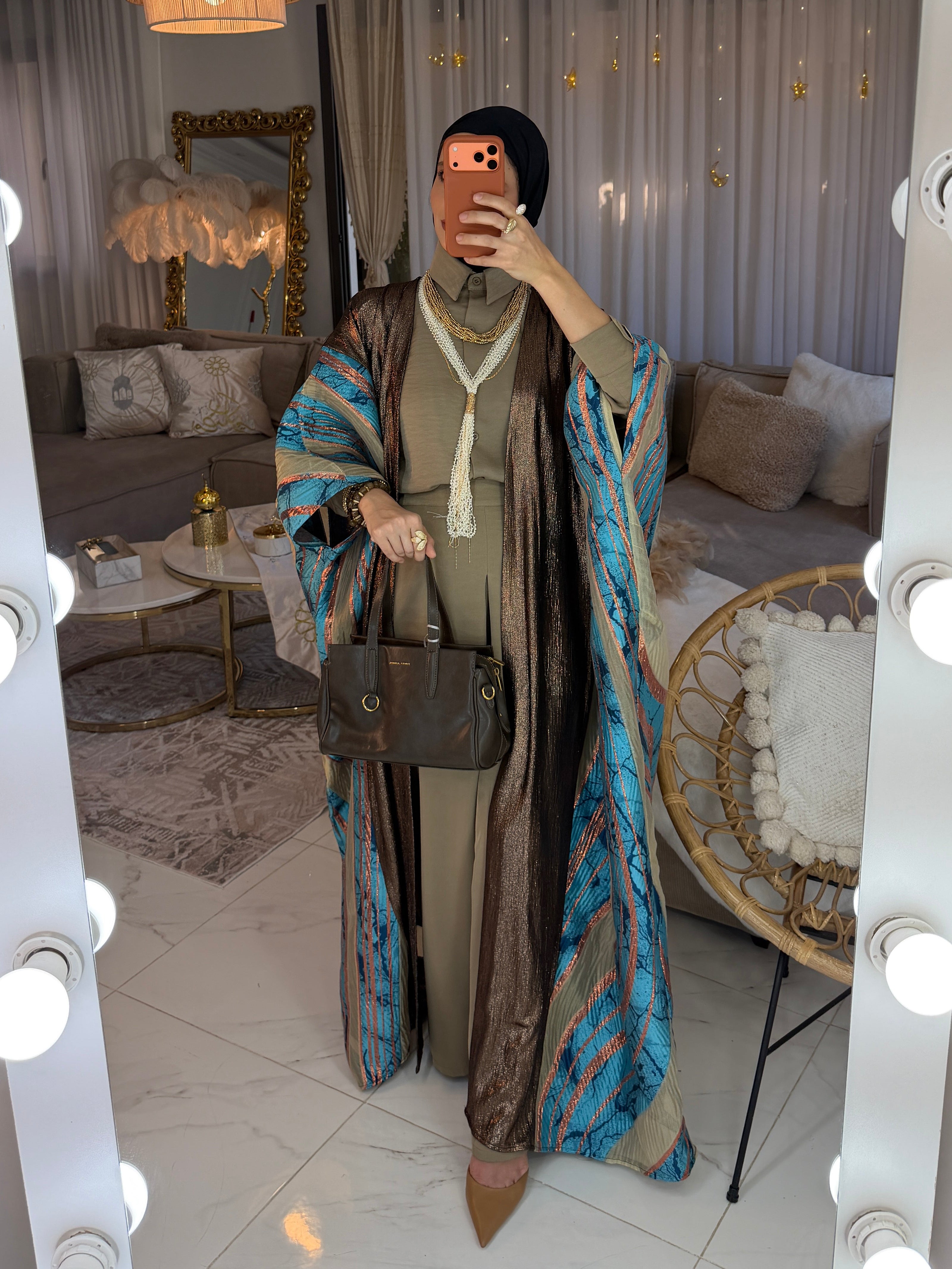 Abaya galaxy jacquard