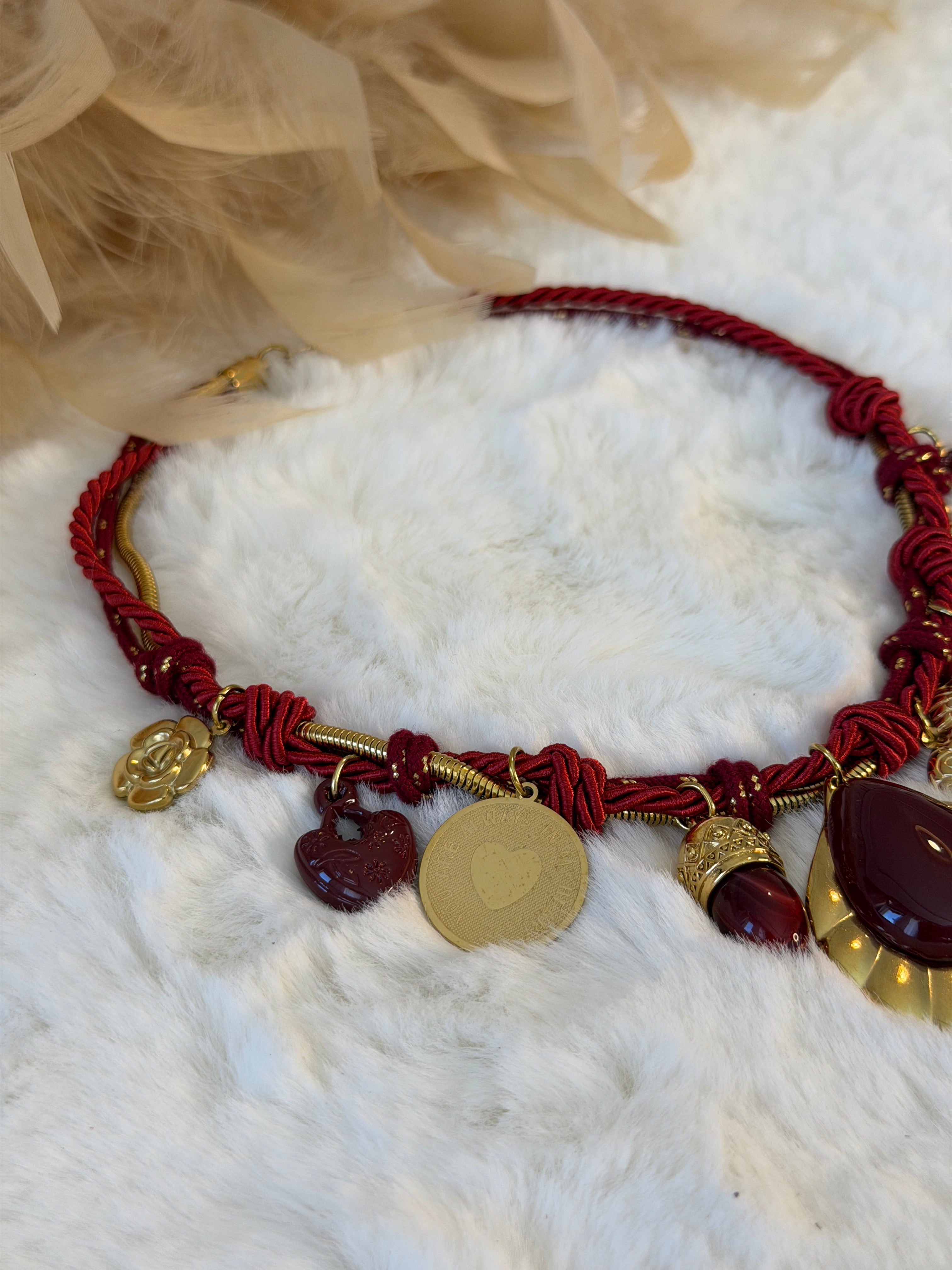 Collier charms acier inoxydable