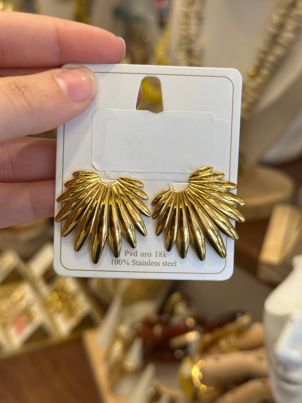 Boucles d’oreilles Coquilles Doré