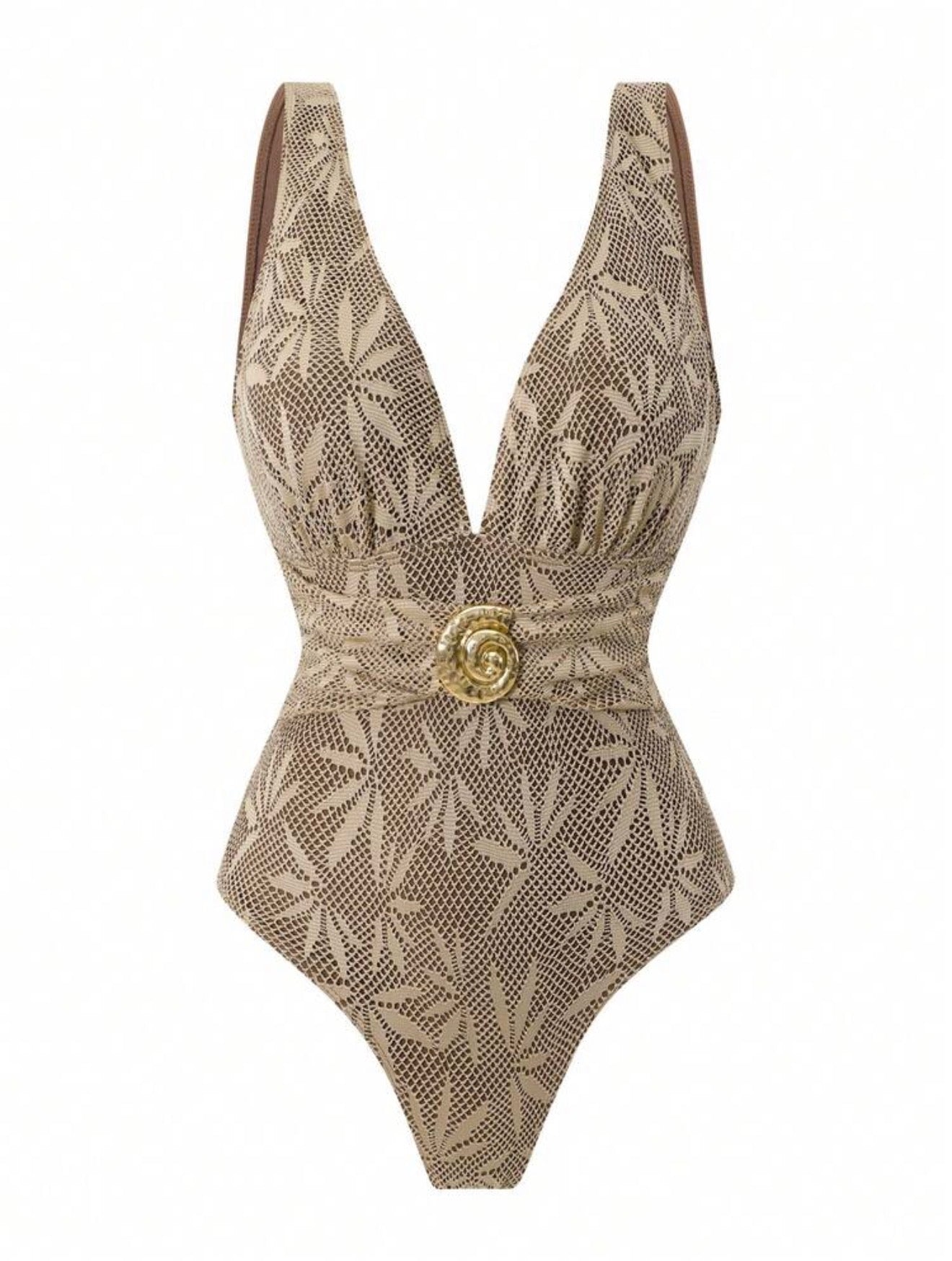 Maillot de bain une pièce avec bas jupe tissu tulle