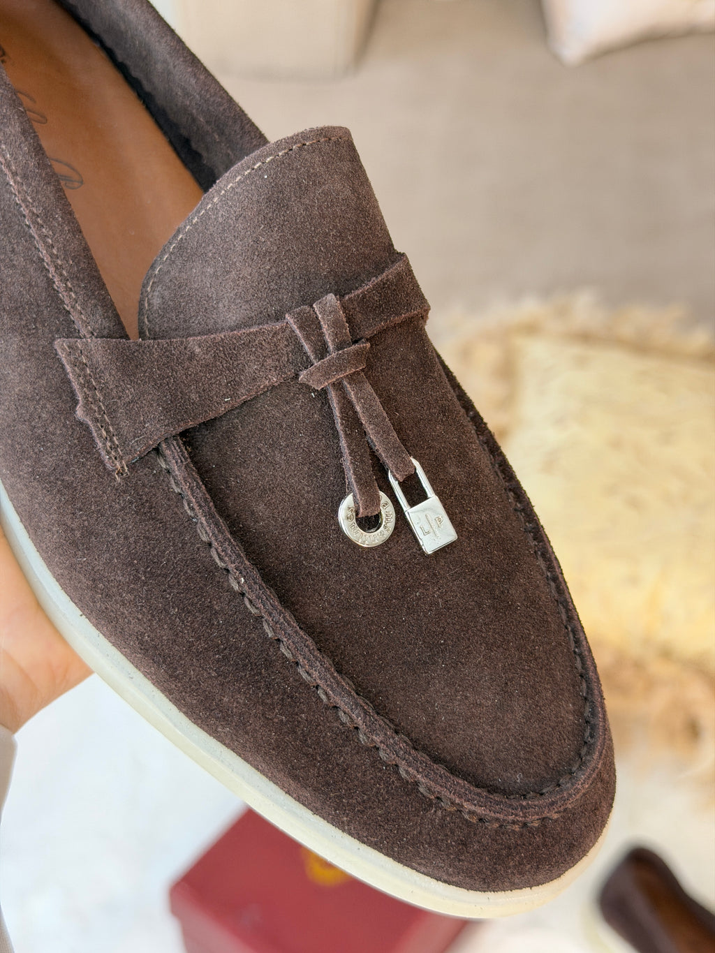 Moccasin en veritable cuir de veau
