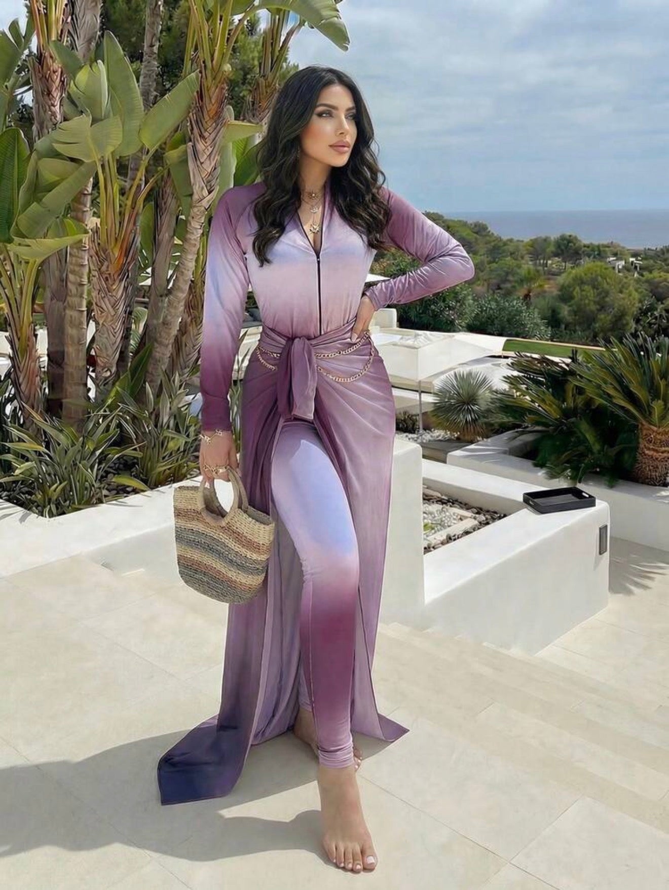 Burkini Luxueux Modeste 4 Pièces Dégradé