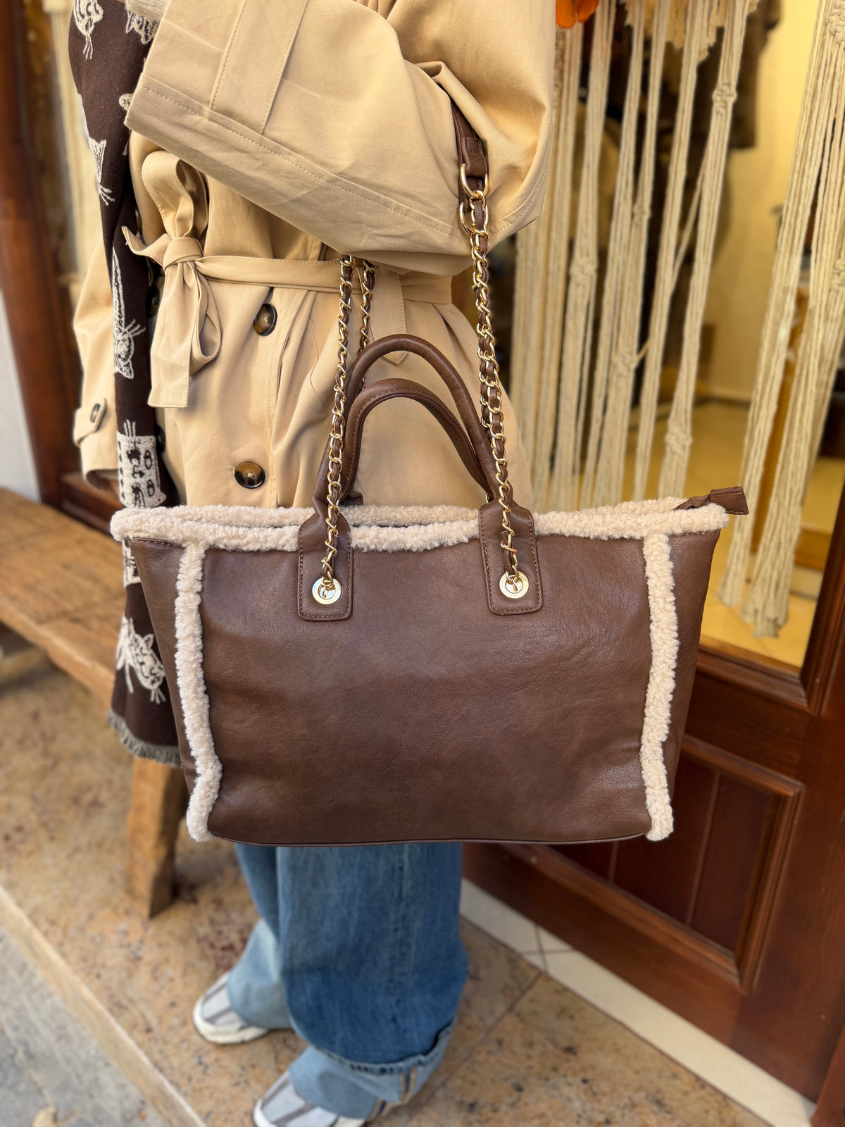 Sac grand shopper porter épaule