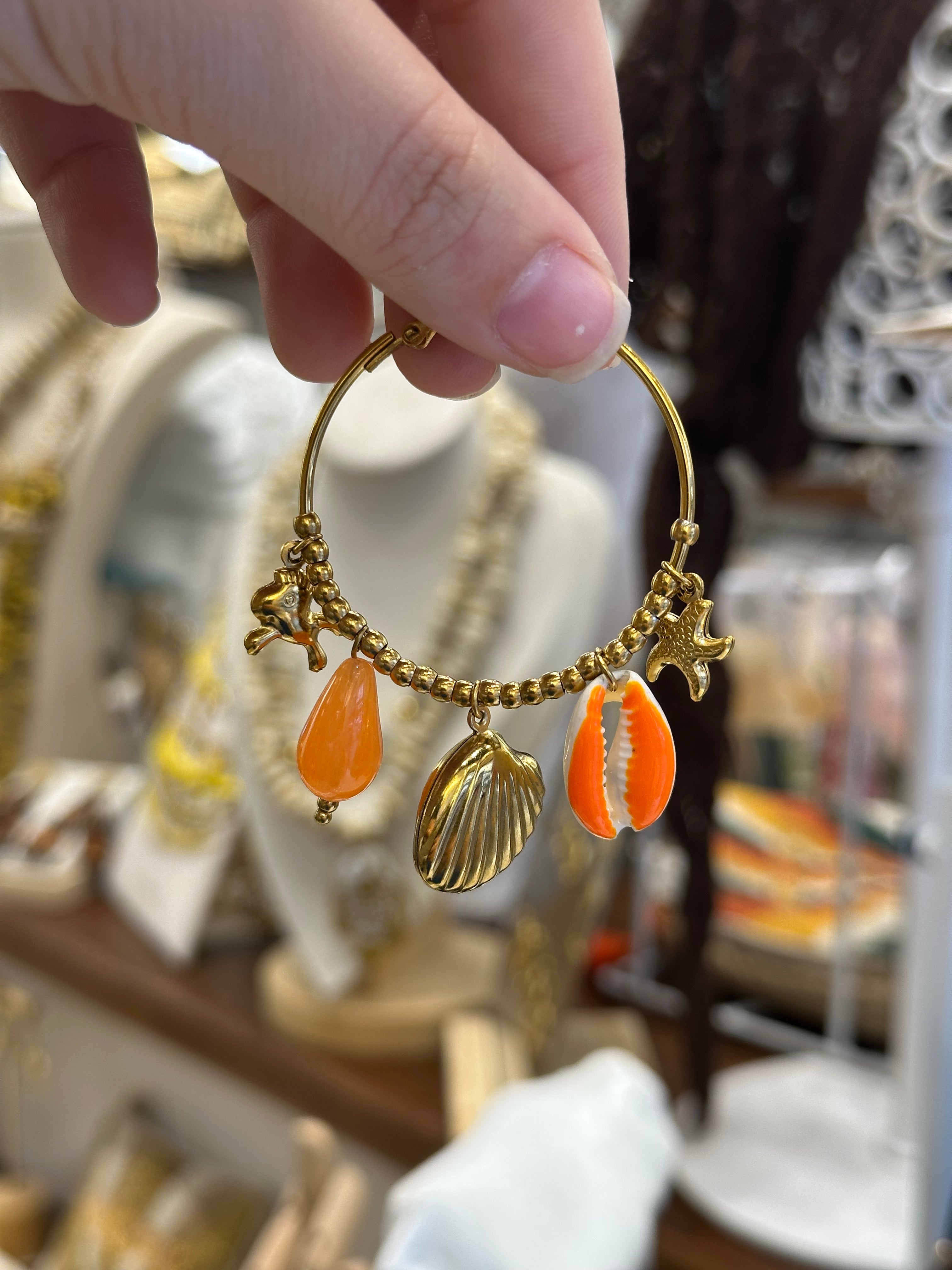 Créole Chatms Coquillages Orange