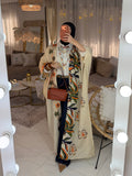 Abaya broderie florale