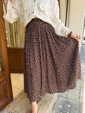 Jupe à Petit Pois Maxi Longue