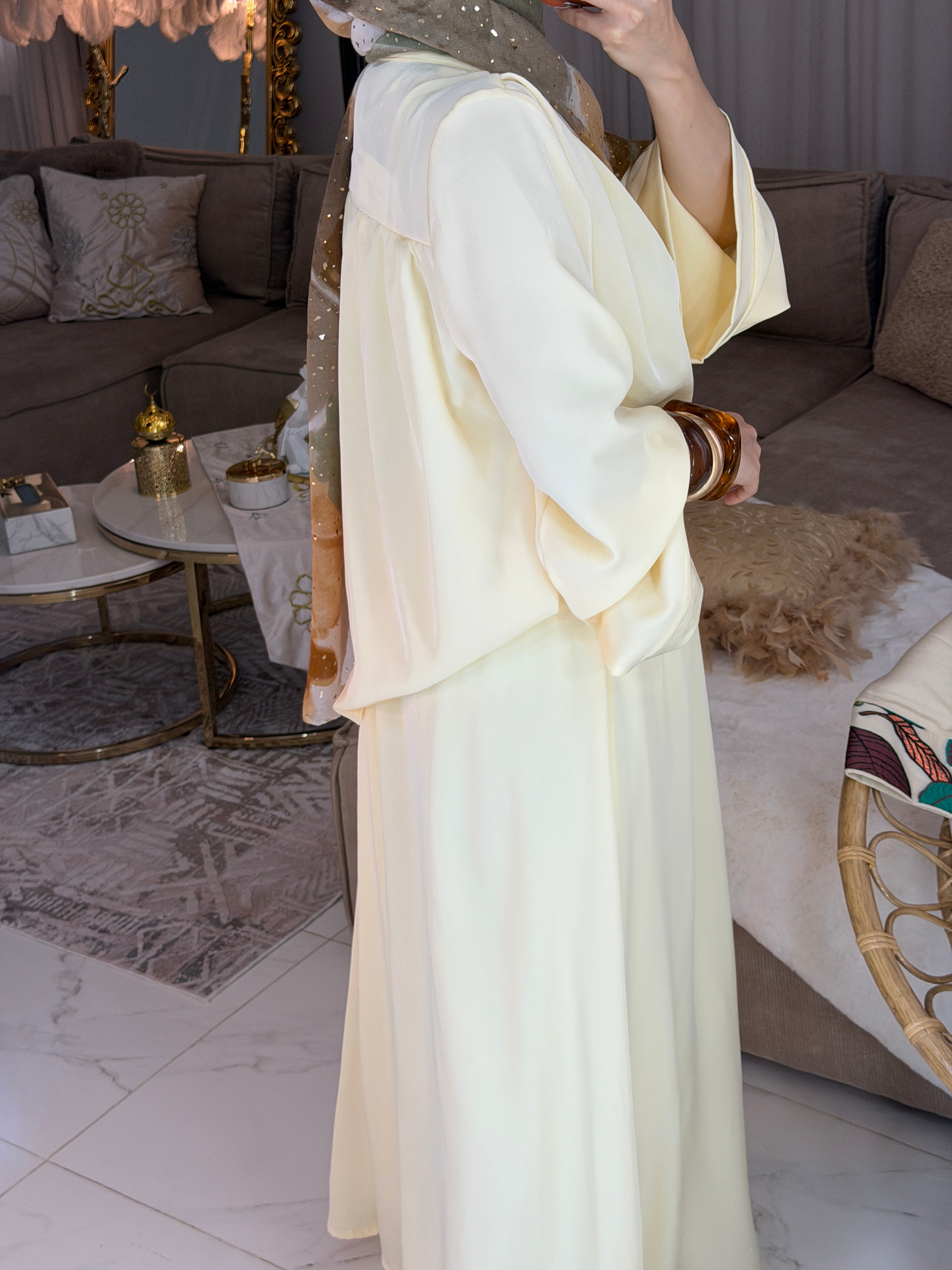 Ensemble chemise jupe fluide