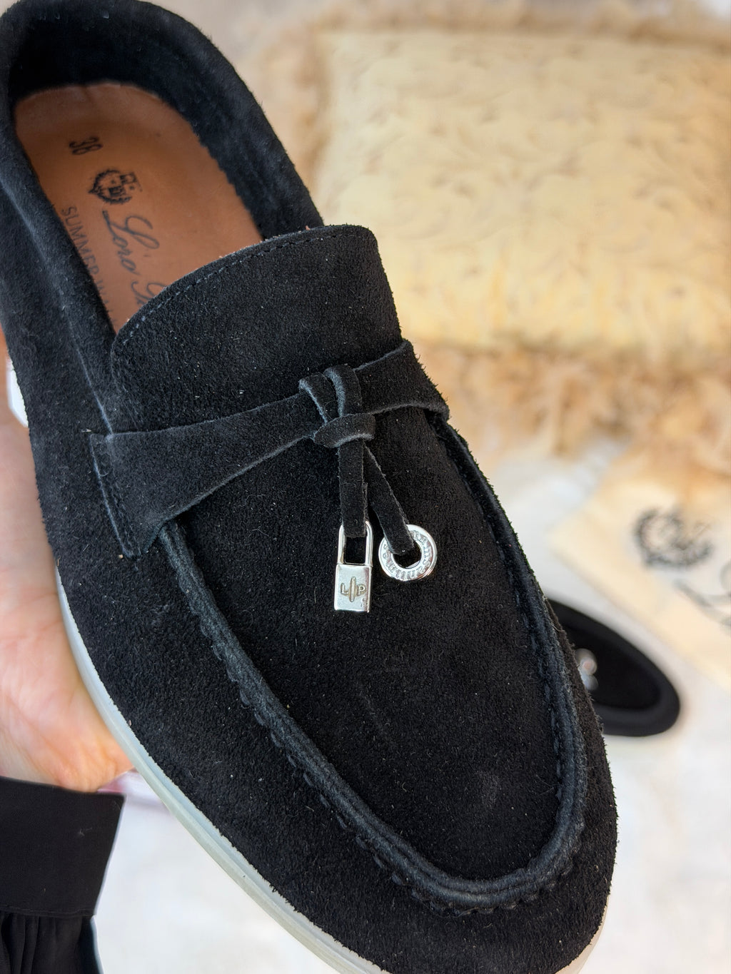 Moccasin en veritable cuir de veau