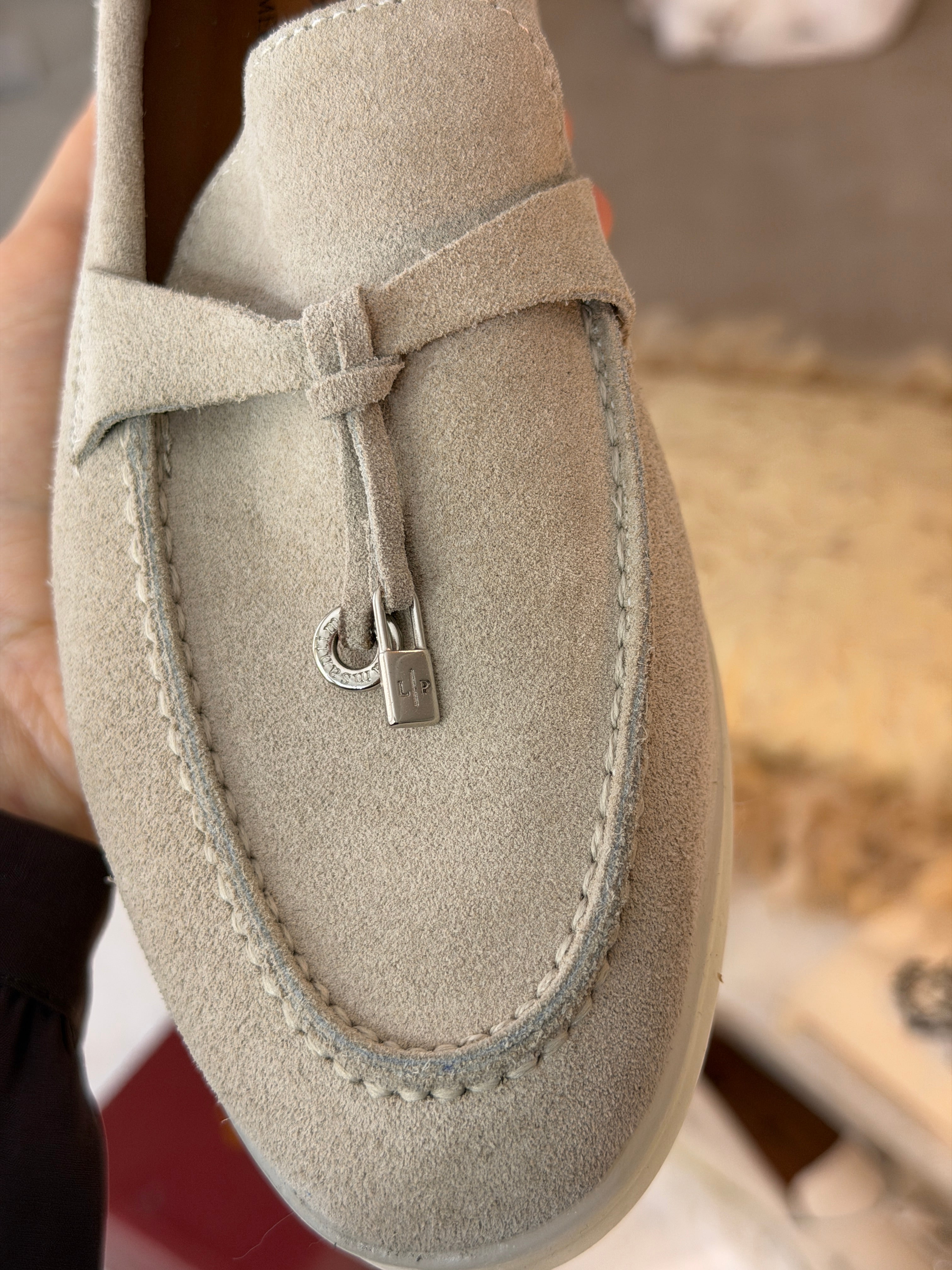 Moccasin en veritable cuir de veau