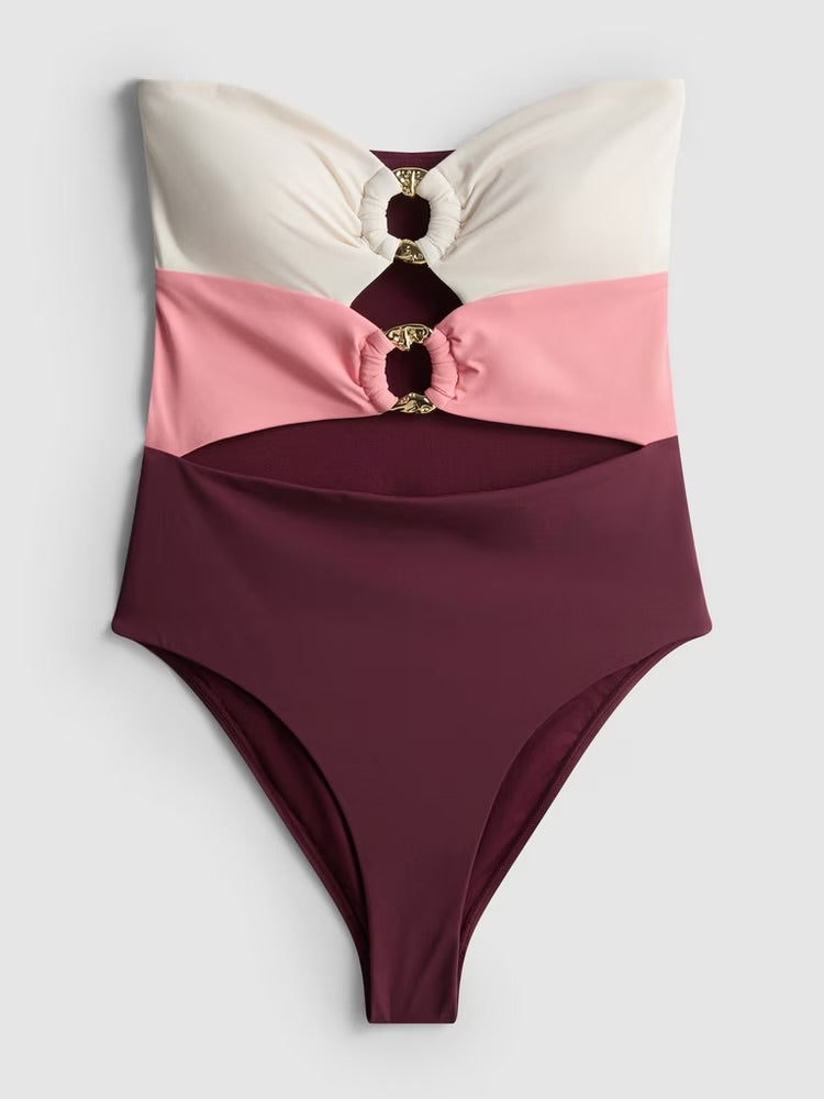 Maillot de bain une pièce avec paréo