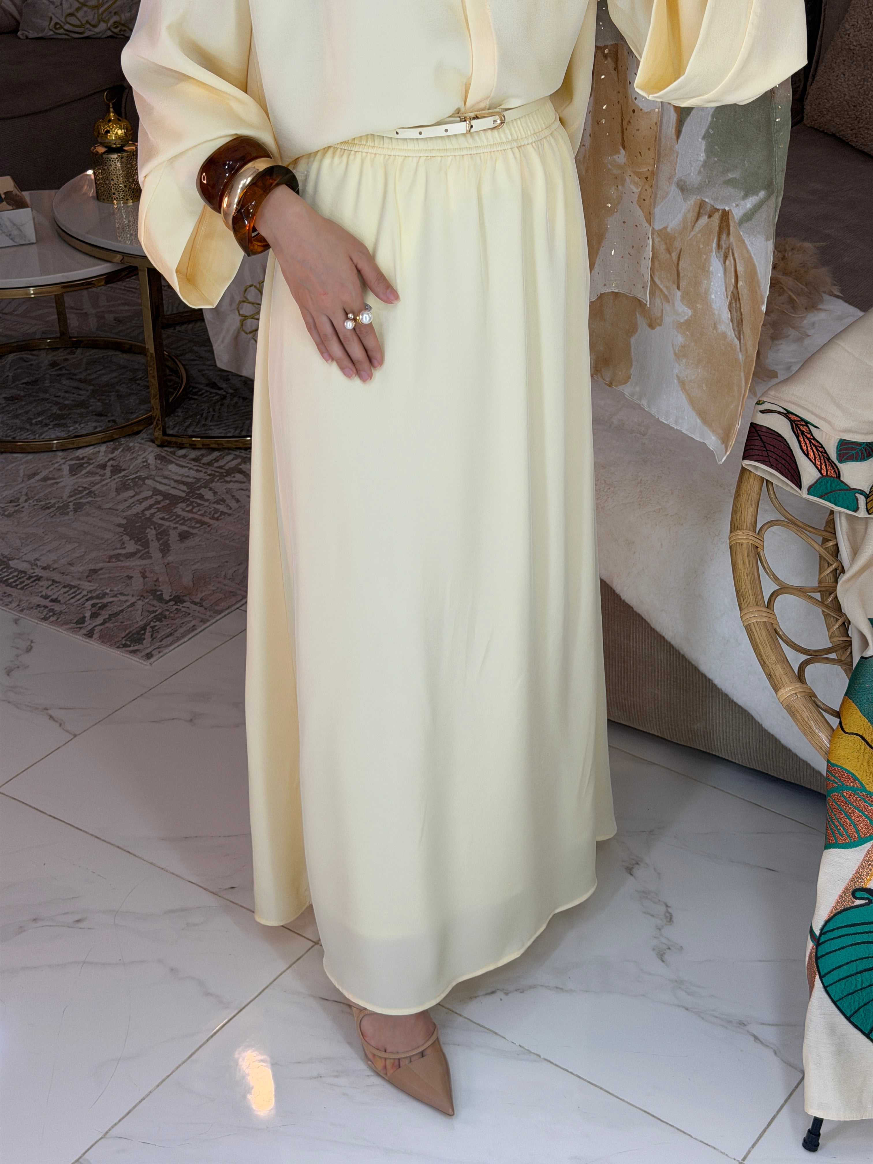 Ensemble chemise jupe fluide