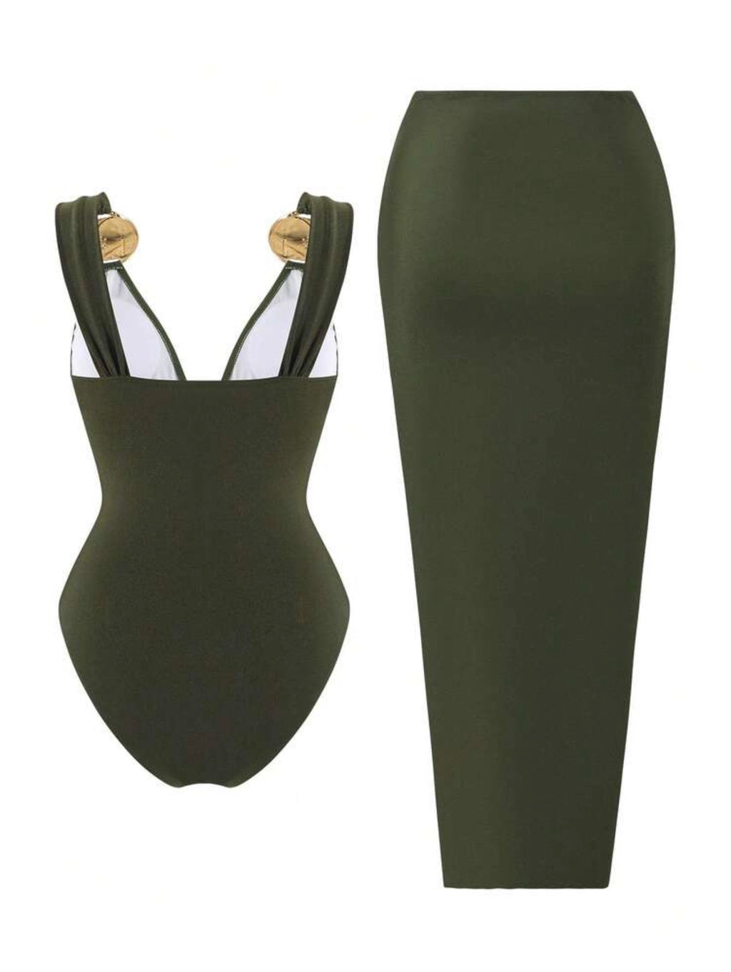Maillot de bain une pièce avec paréo élégant