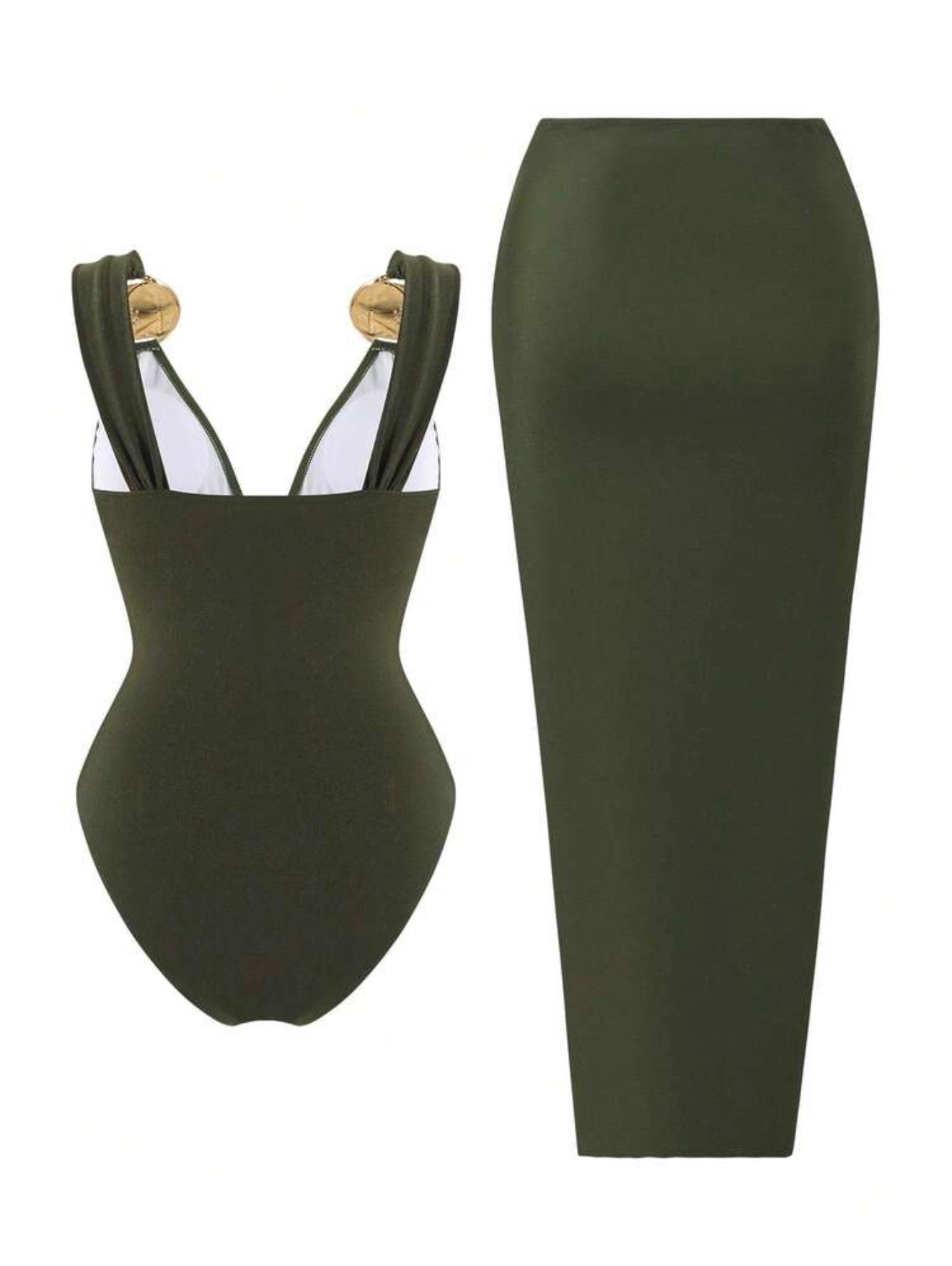 Maillot de bain une pièce avec paréo élégant