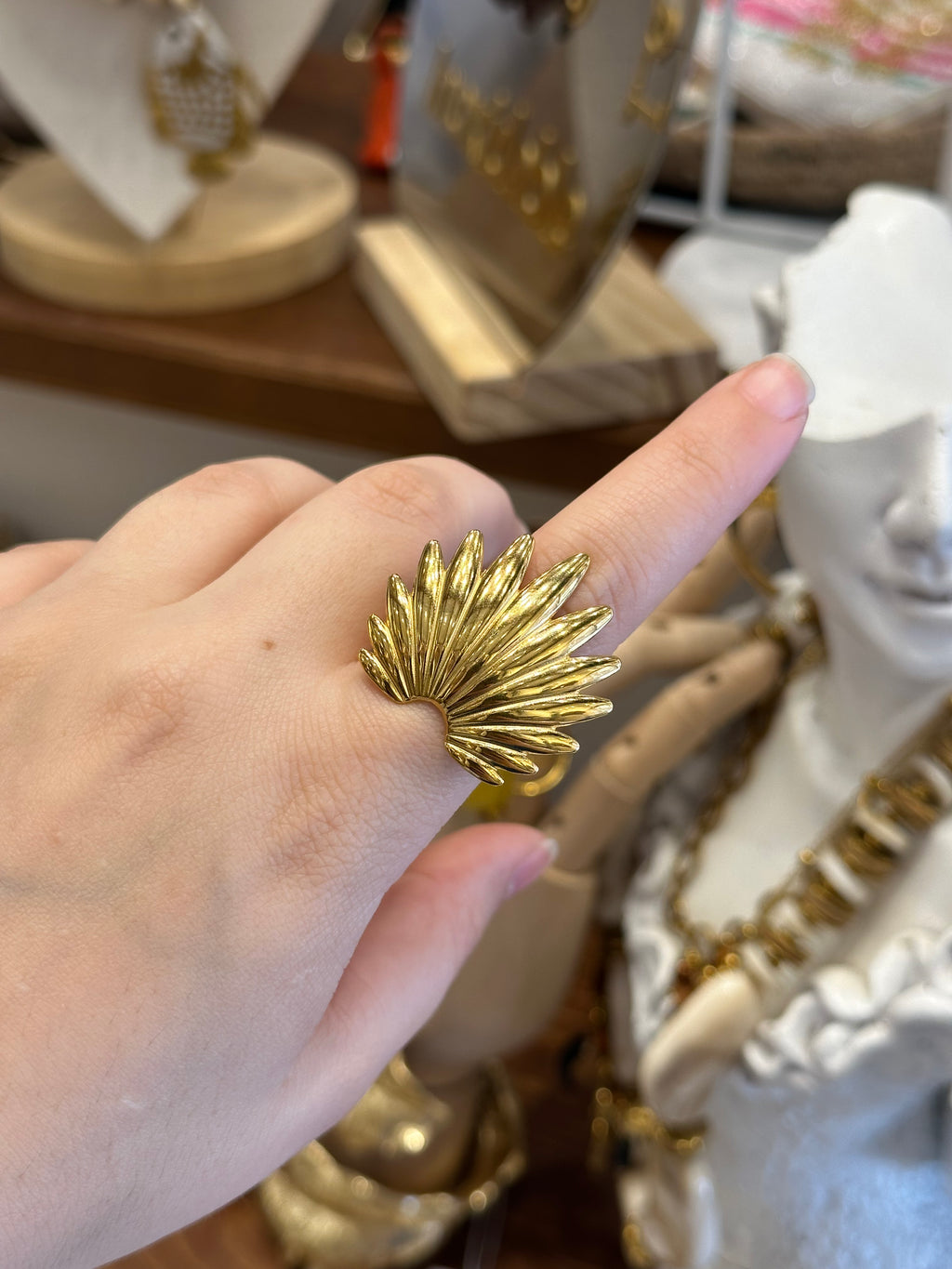 Bague Coquille Doré