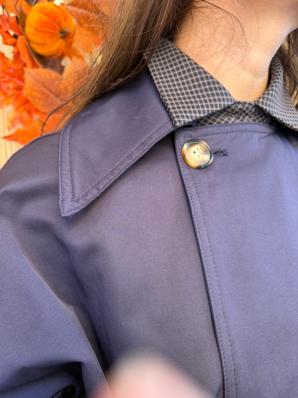 Trench-coat mi long derrière cape