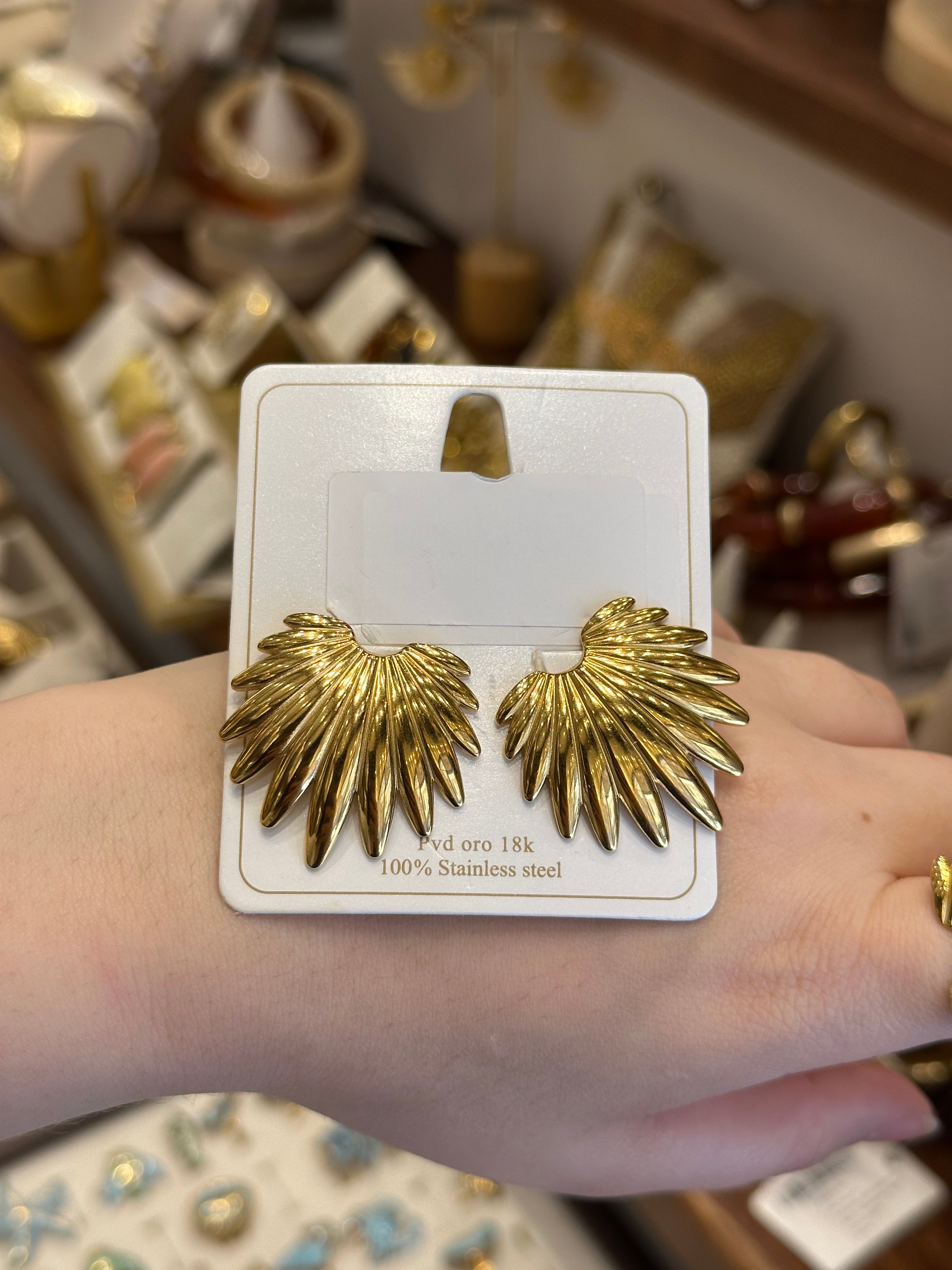 Boucles d’oreilles Coquilles Doré