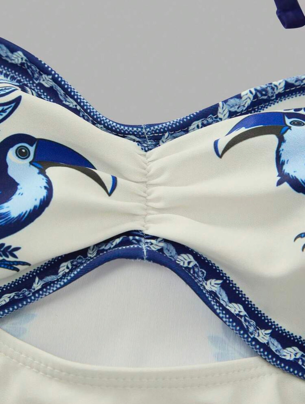 Maillot de bain une pièce avec pantalon imprimé palmiers