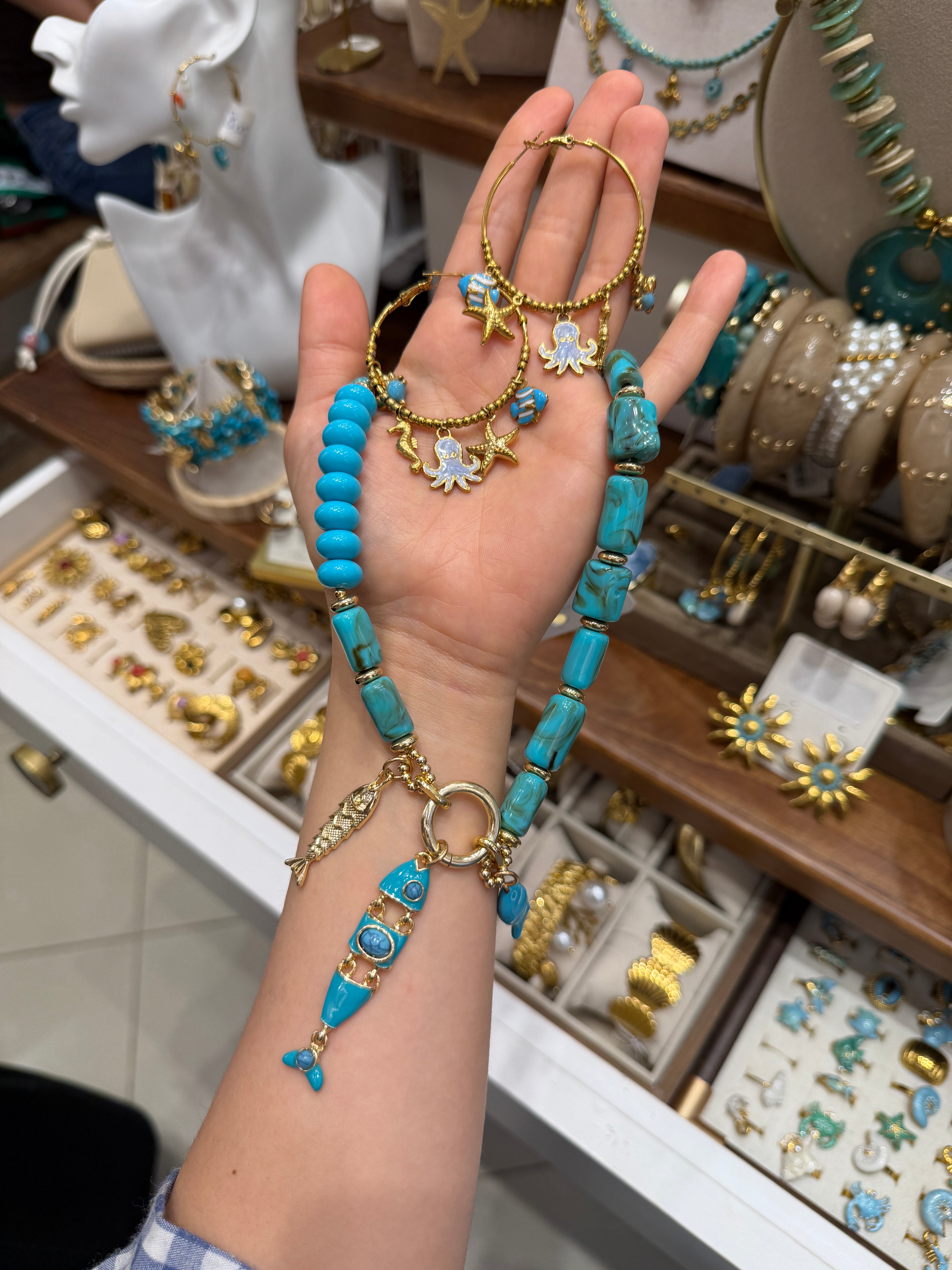 Collier Océane turquoise