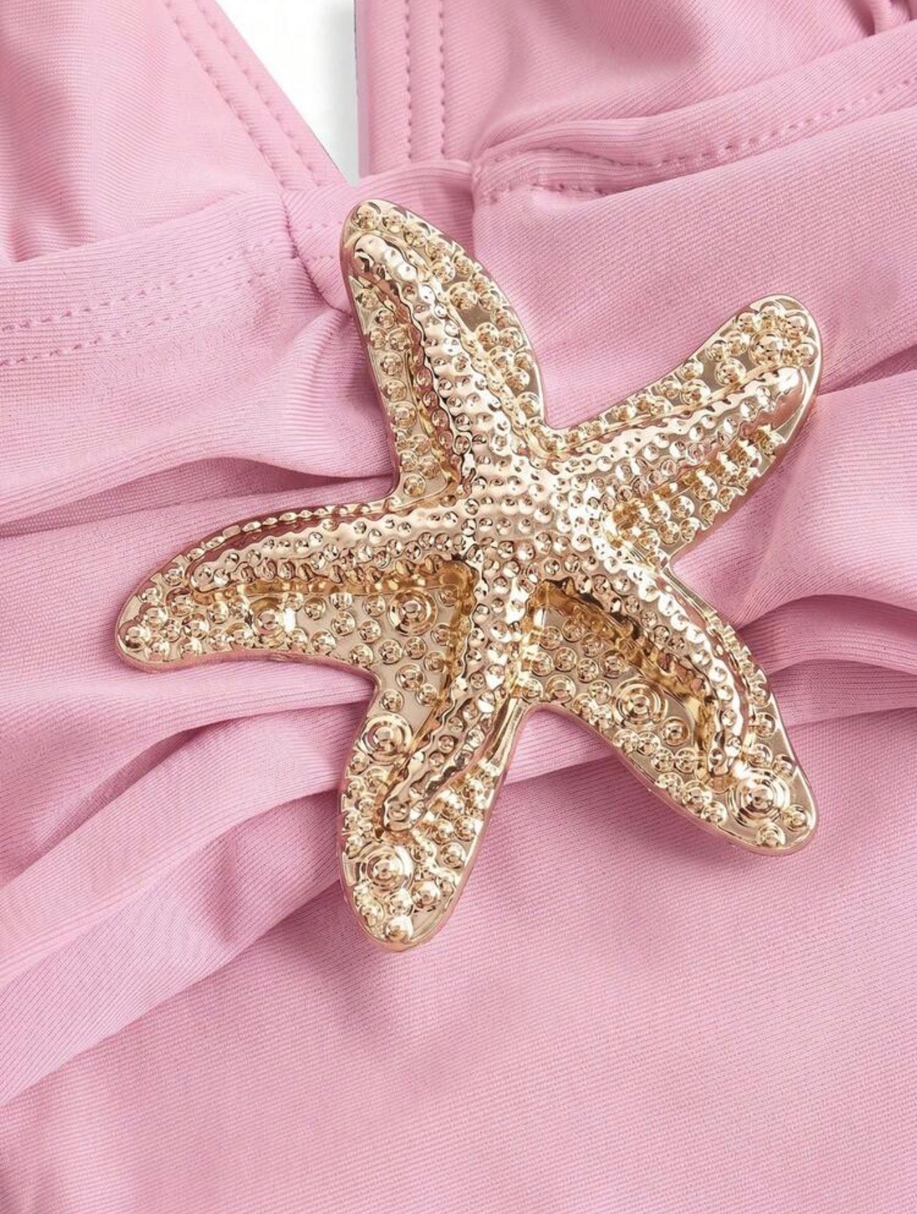 Maillot de Bain une Pièce Étoile de Mer avec Paréo