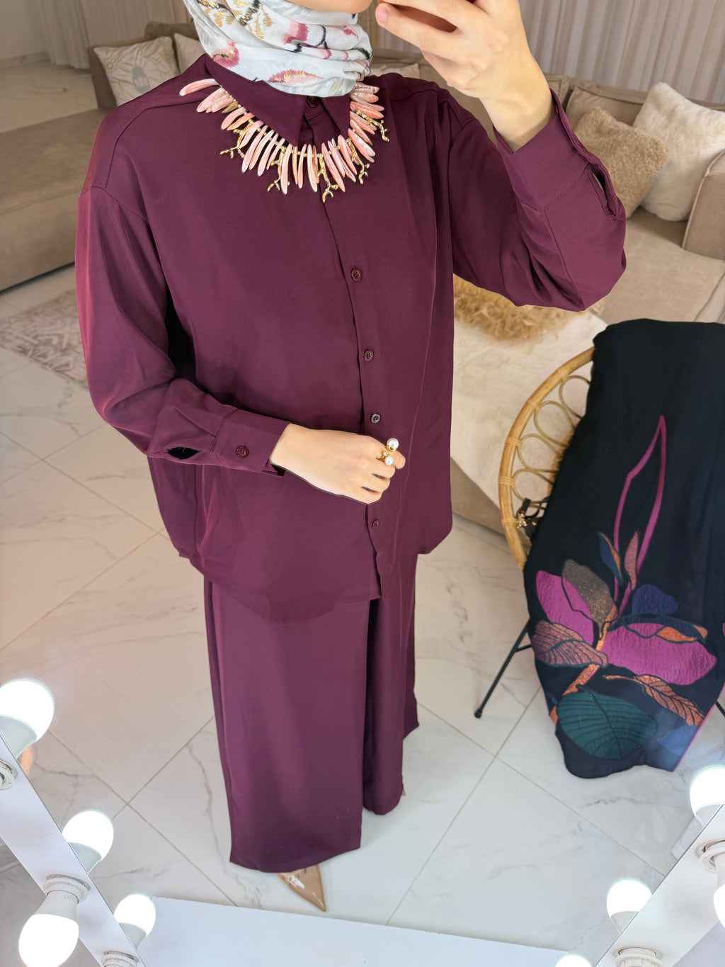 Ensemble fluide pantalon culotte