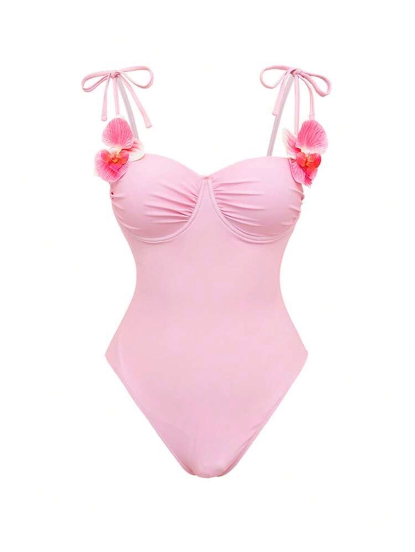 Maillot de bain une pièce avec jupe orchidée