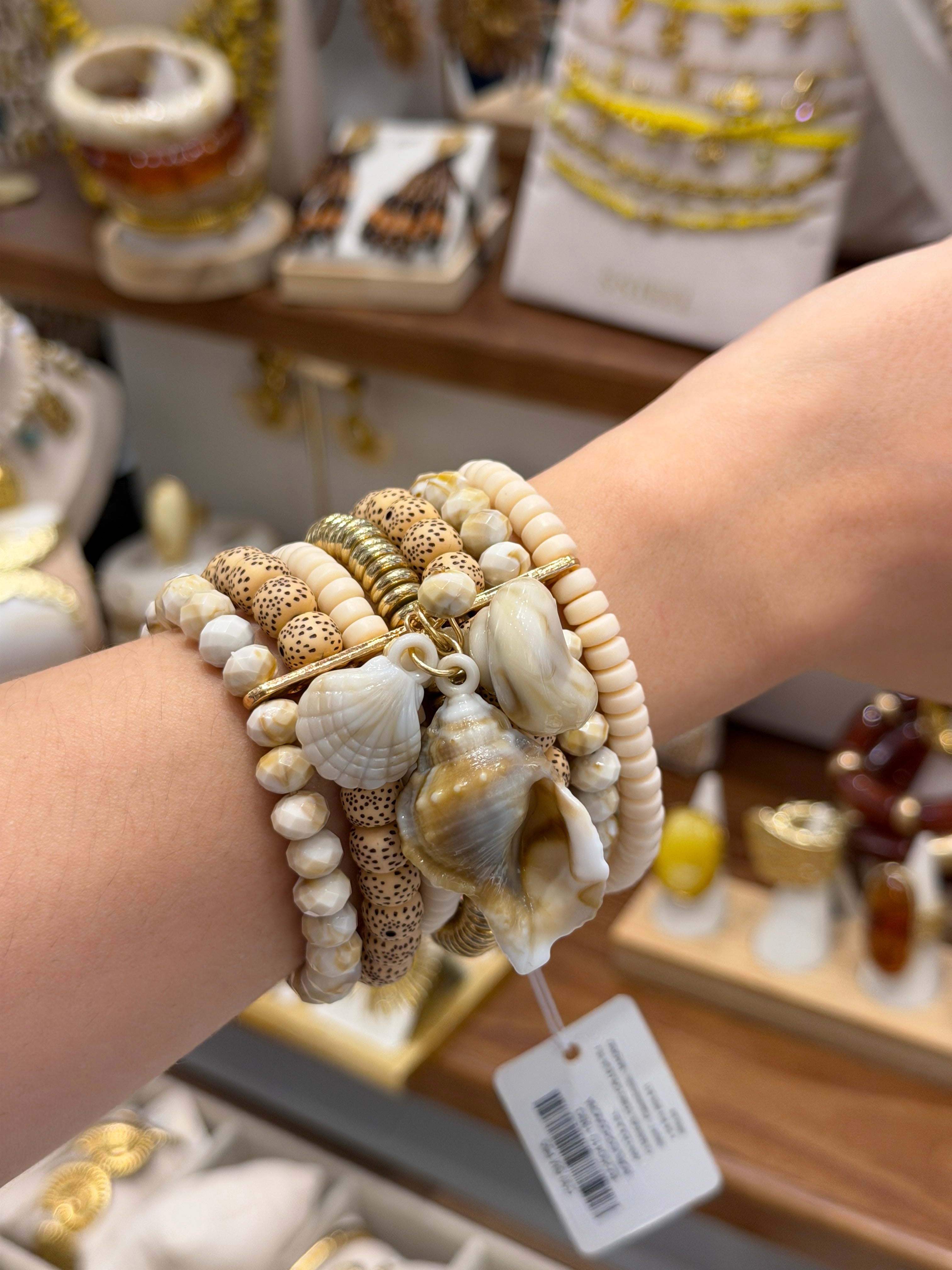 Ensemble Bracelets Coquillages et Perles