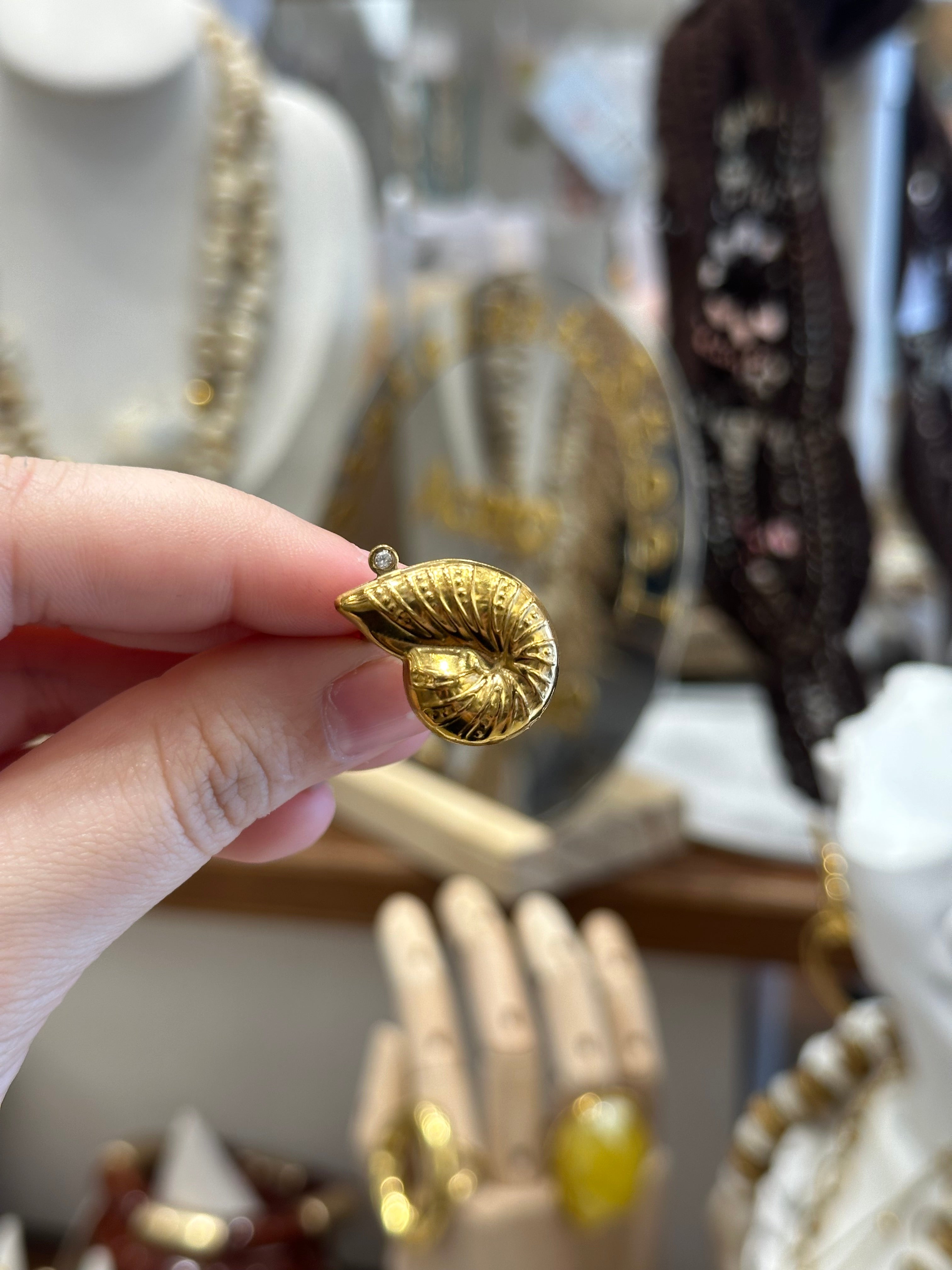 Bague Coquille de Mer Doré