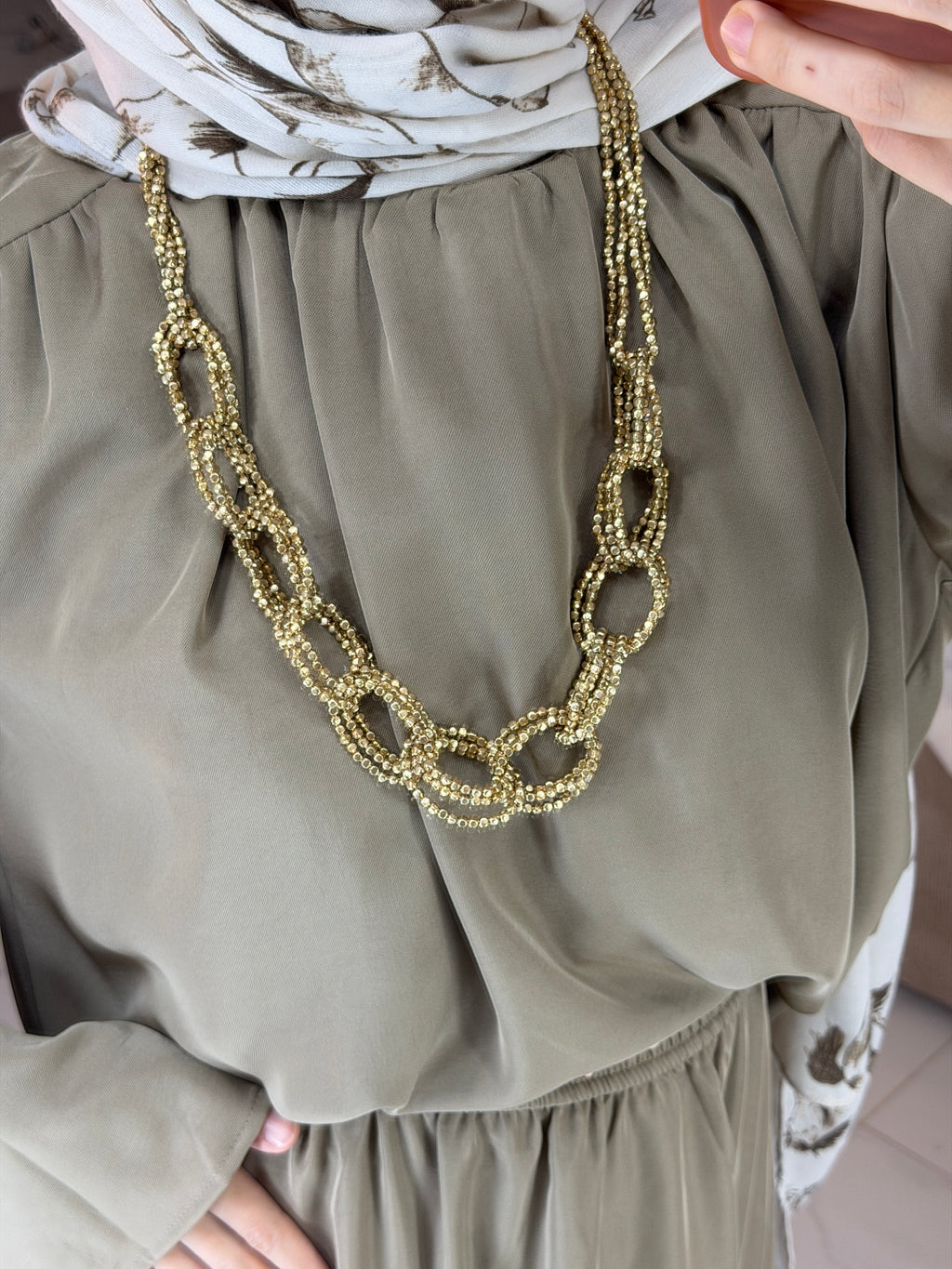 Collier romain acier inoxydable