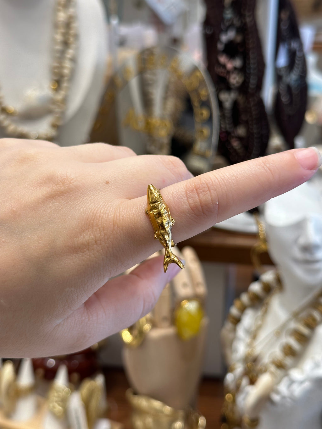 Bague Poisson Doré