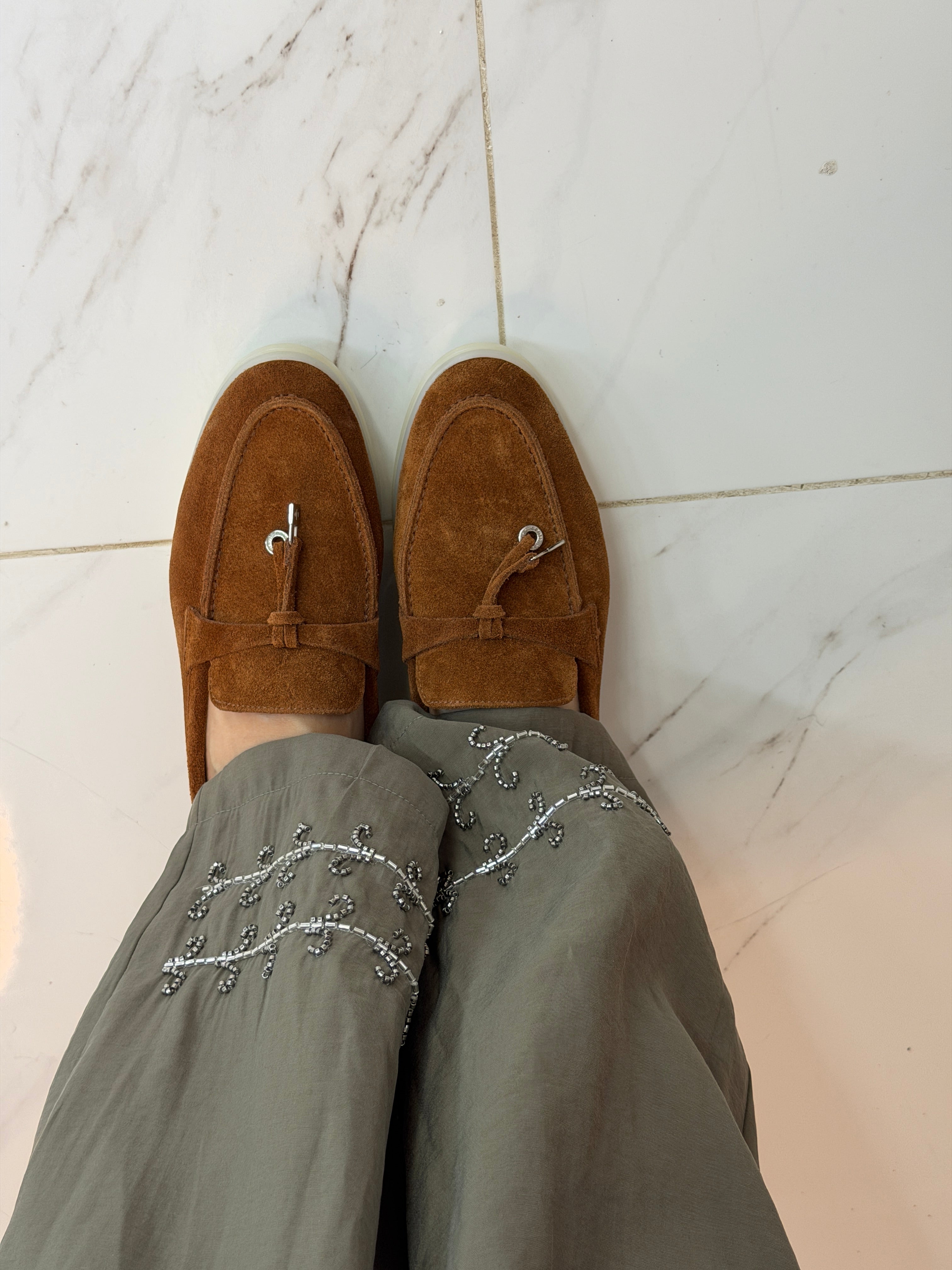 Moccasin en veritable cuir de veau