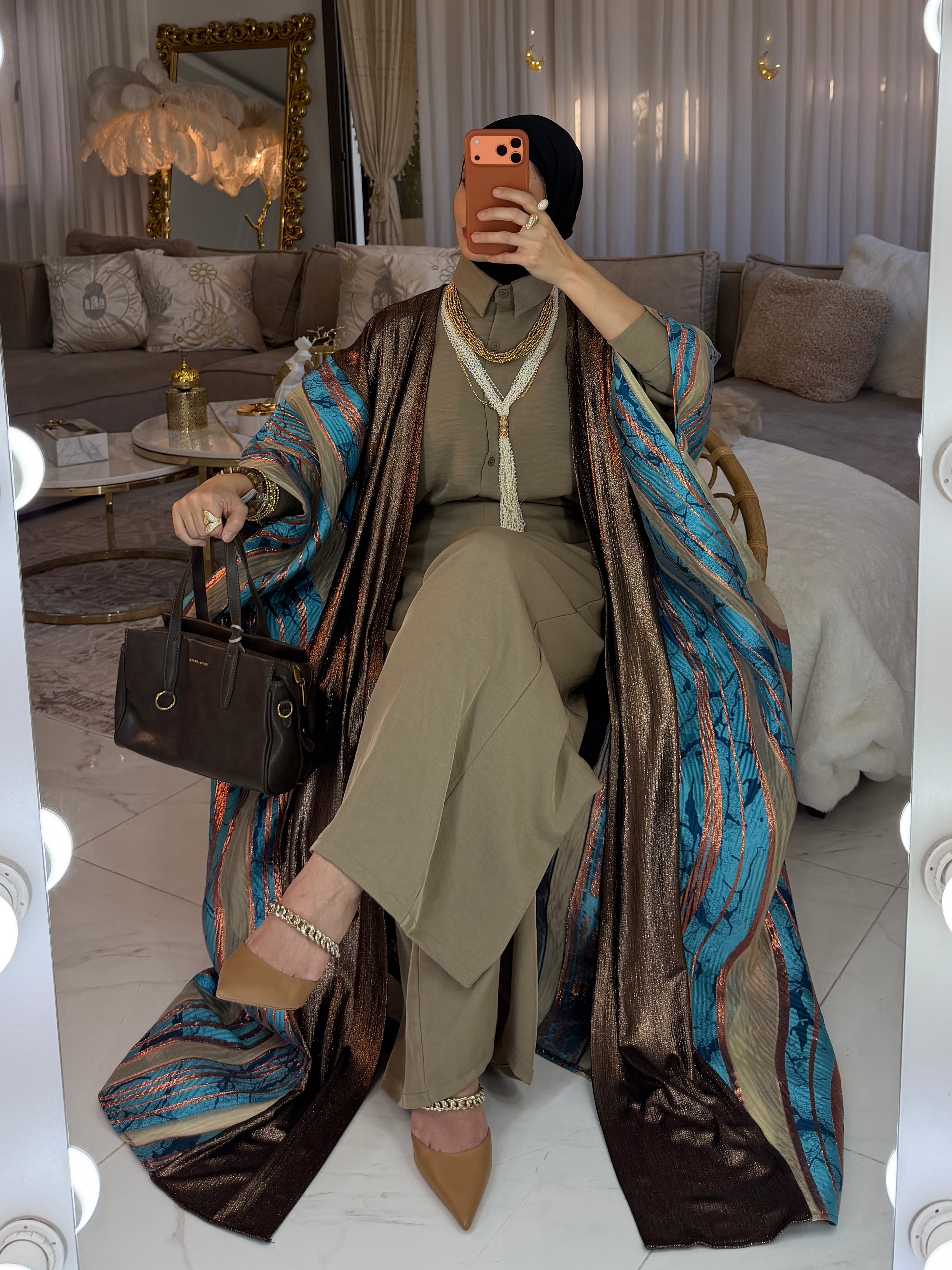 Abaya galaxy jacquard